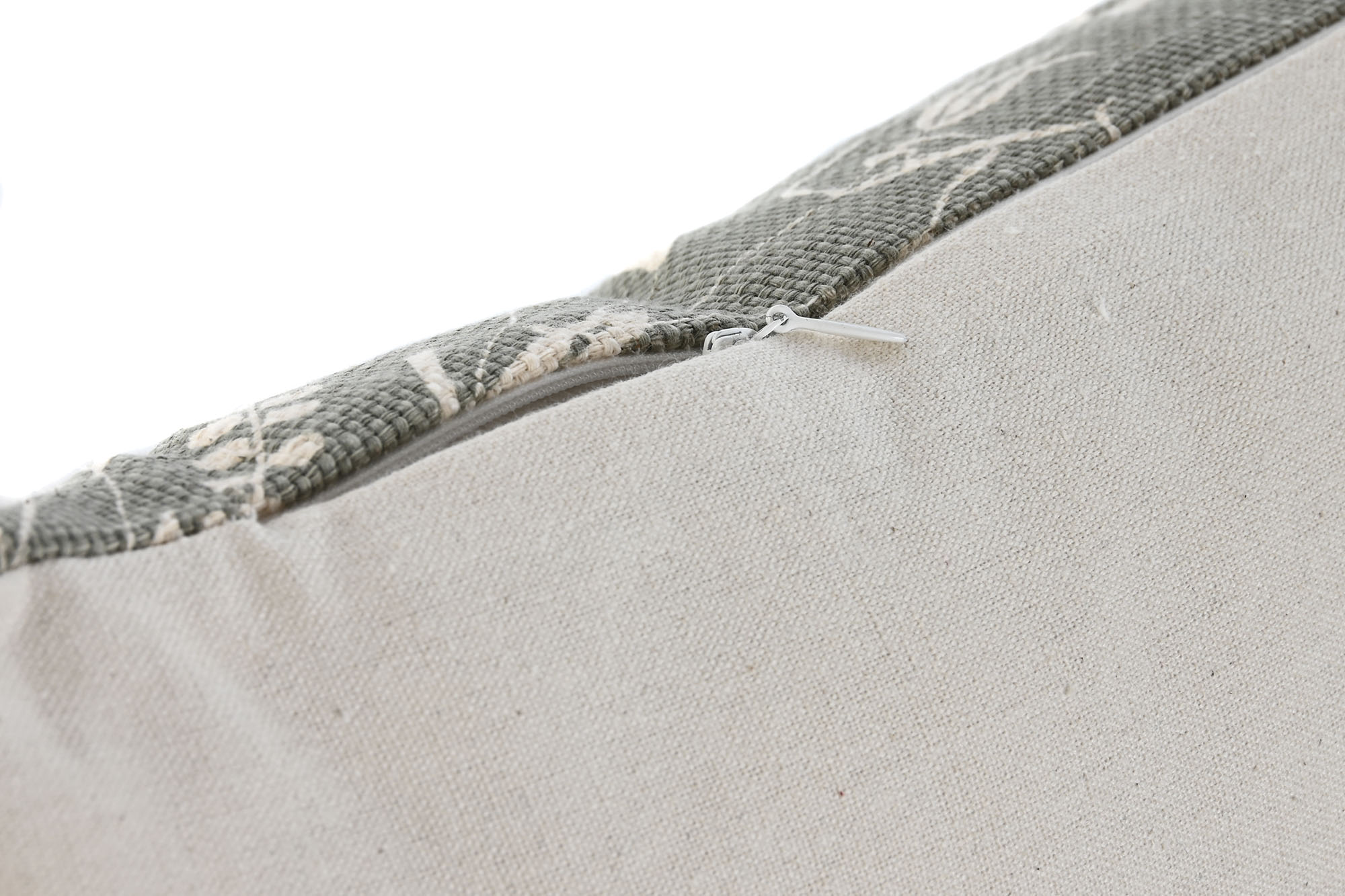 COJIN ALGODON LINO 50X30 380 GR, BORLAS VERDE 3