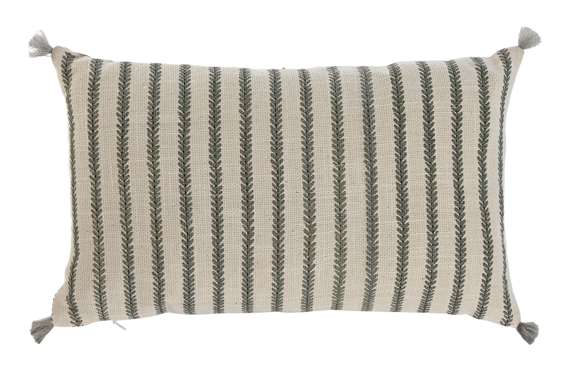 COJIN ALGODON LINO 50X30CM 380GR BORLAS BEIGE