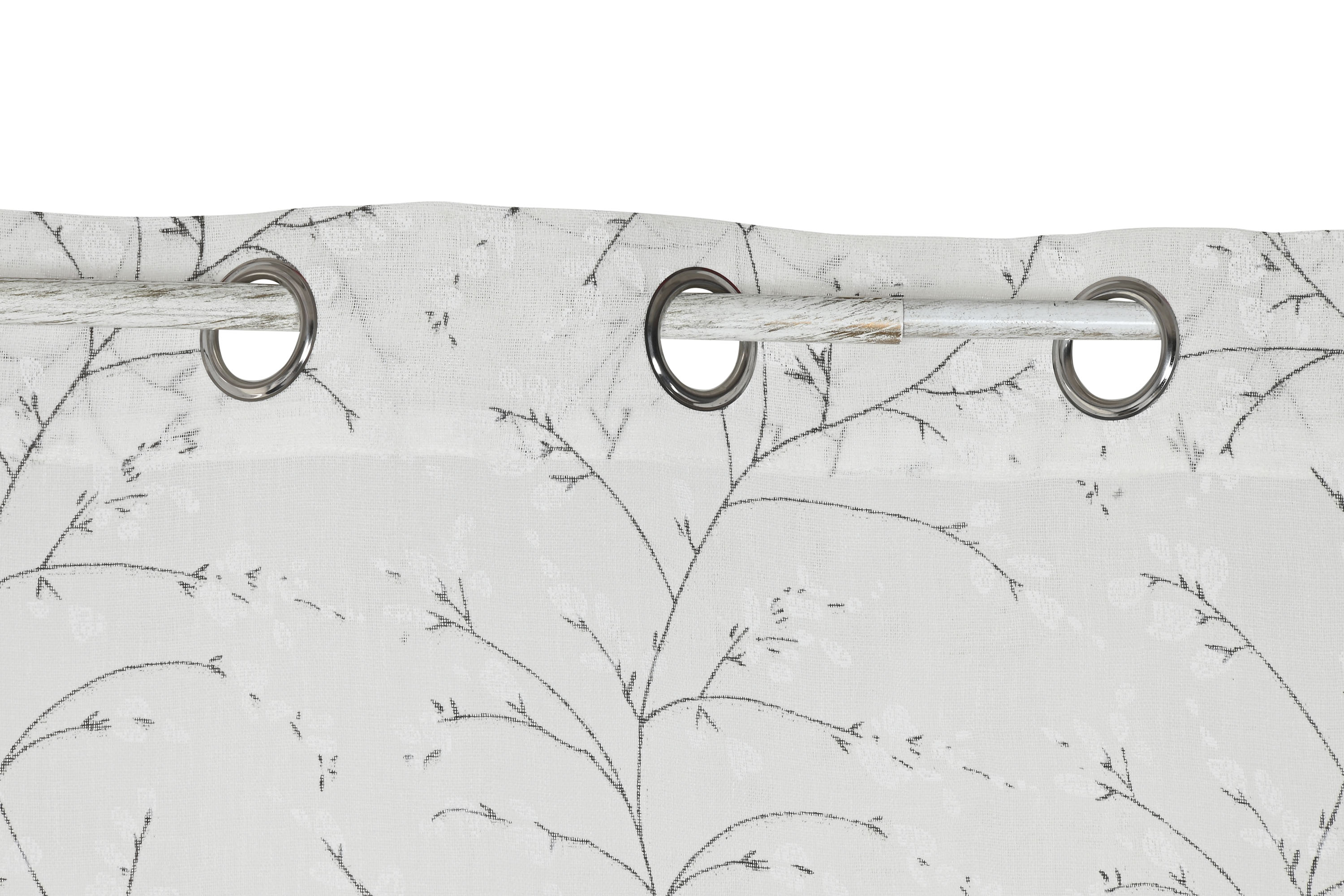 CORTINA POLIESTER 140X260 8 ANILLAS BLANCO 2