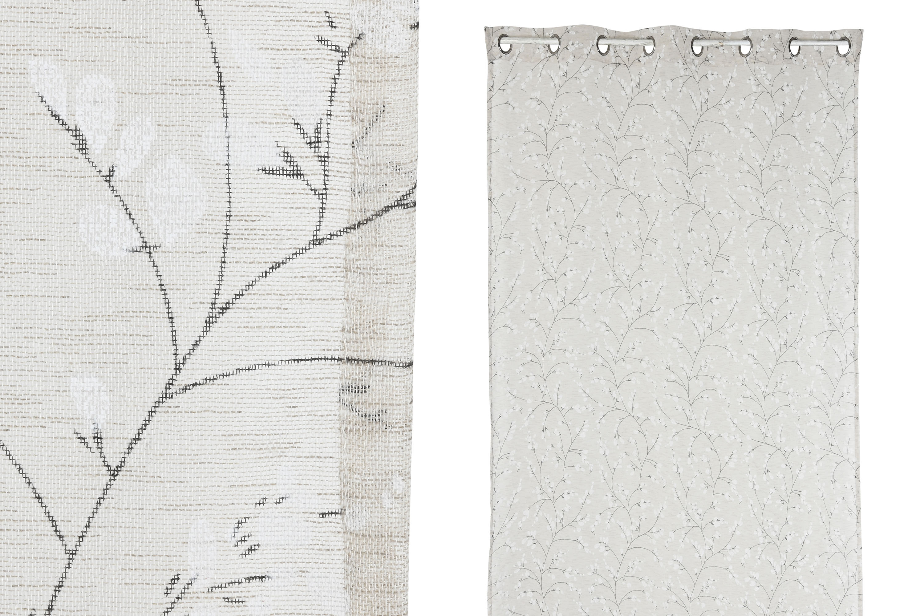 CORTINA POLIESTER 140X260 8 ANILLAS BEIGE