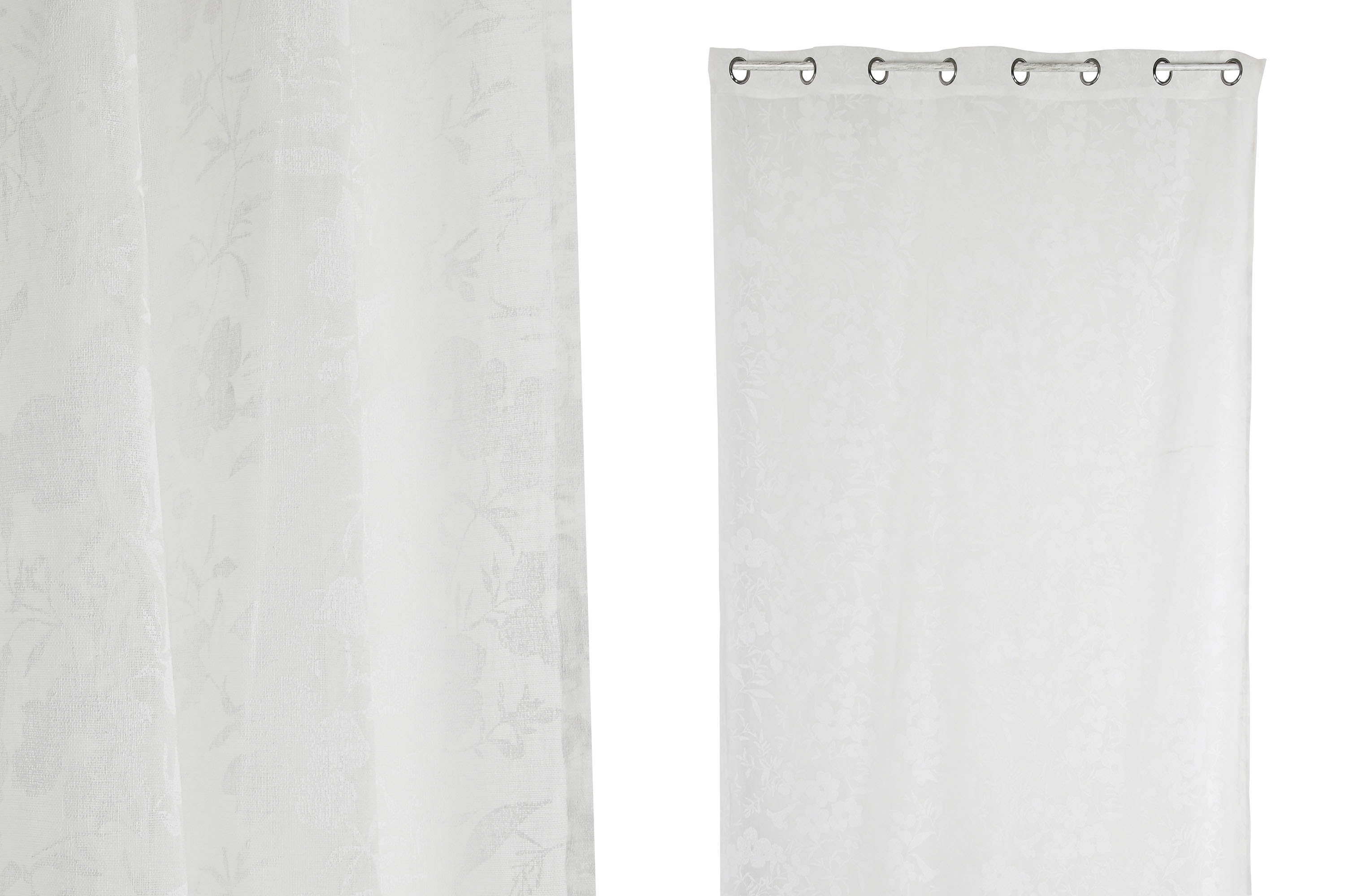 CORTINA POLIESTER 140X260 8 ANILLAS BLANCO