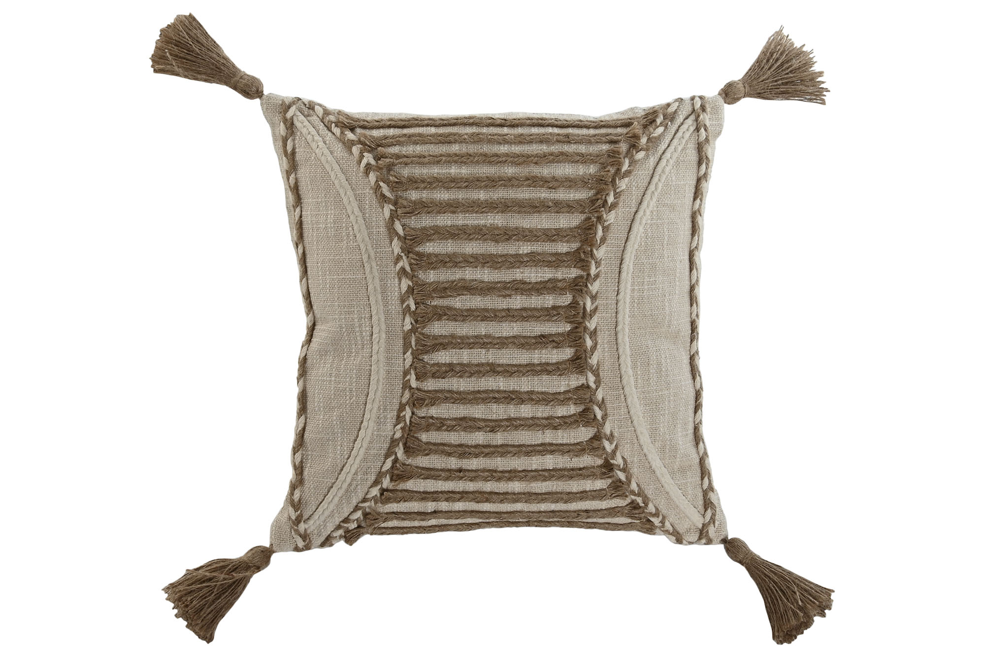 COJIN ALGODON 45X45 450 GR HECHO A MANO BEIGE