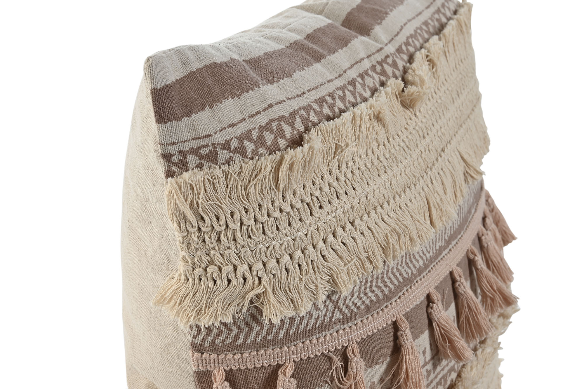 COJIN POLIESTER LINO 45X8X45 450 GR ROSA PALO 2