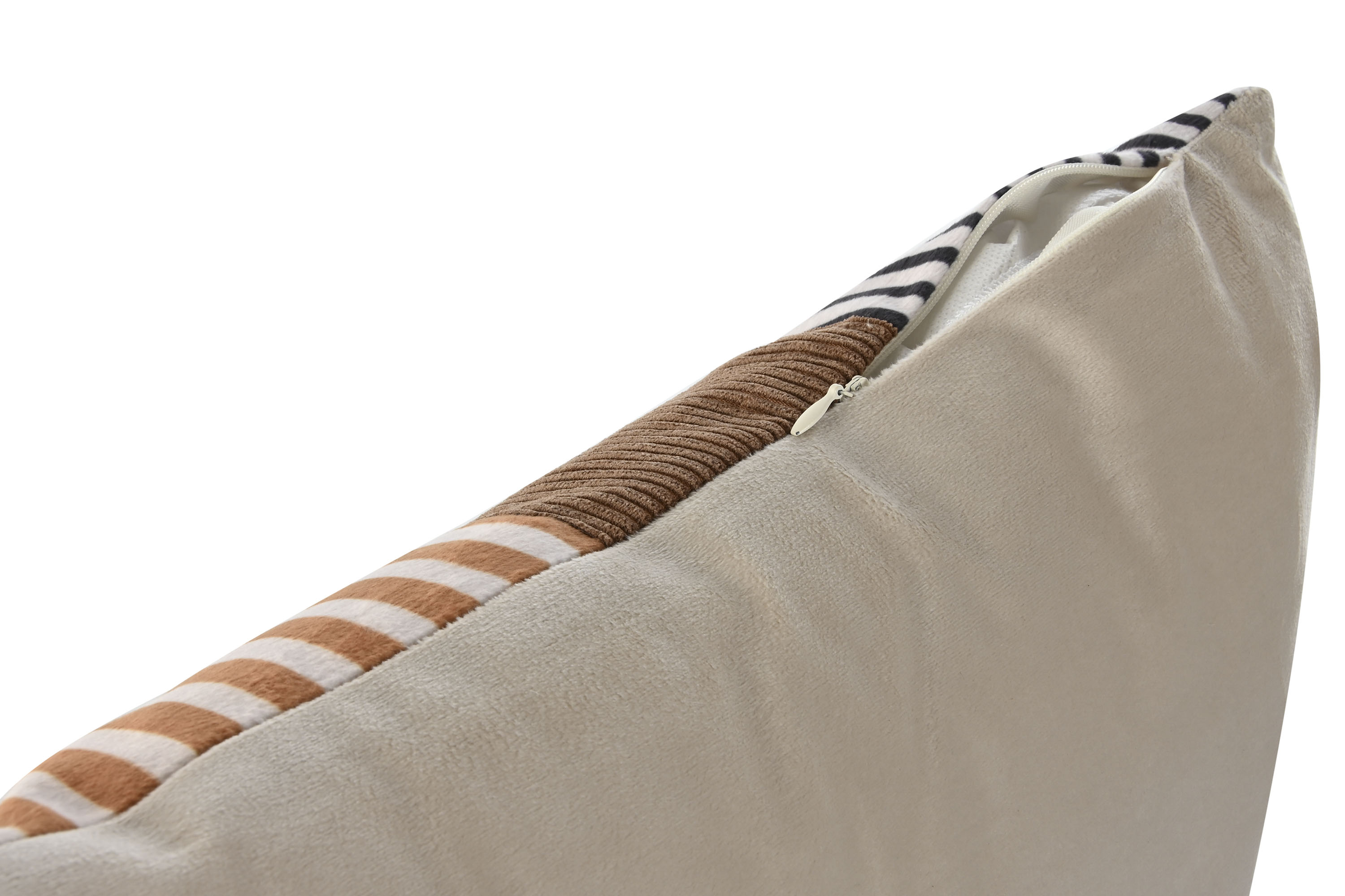 COJIN TERCIOPELO 45X8X45 420 GRS PATCHWORK BEIGE 3