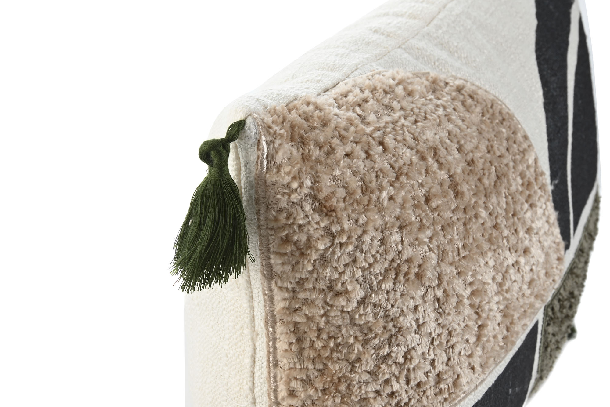 COJIN POLIESTER 50X8X30 380 GRS PATCHWORK VERDE 2