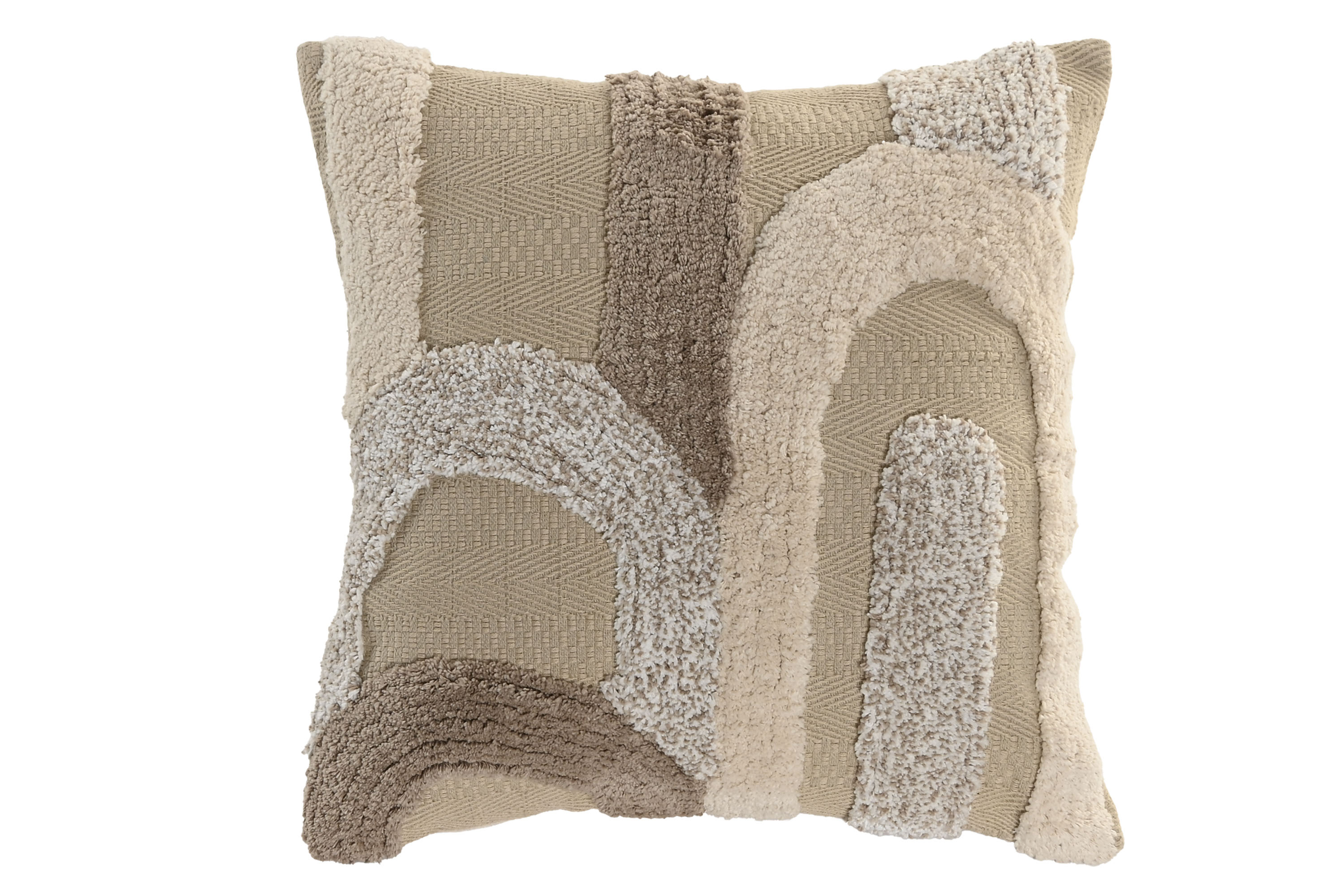 COJIN ALGODON 45X45 420 GRS HECHO A MANO BEIGE