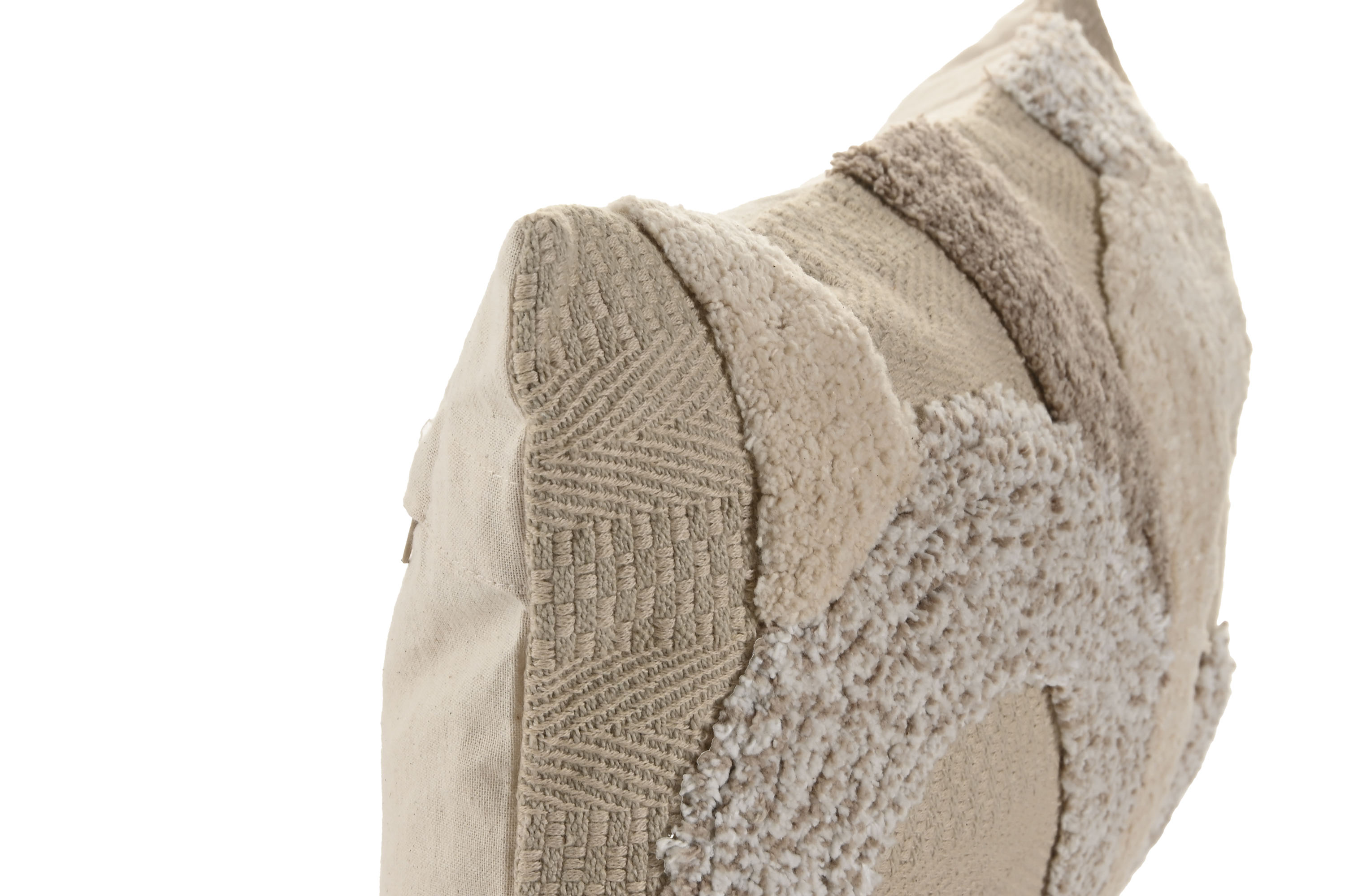COJIN ALGODON 50X30 380 GRS HECHO A MANO BEIGE 2
