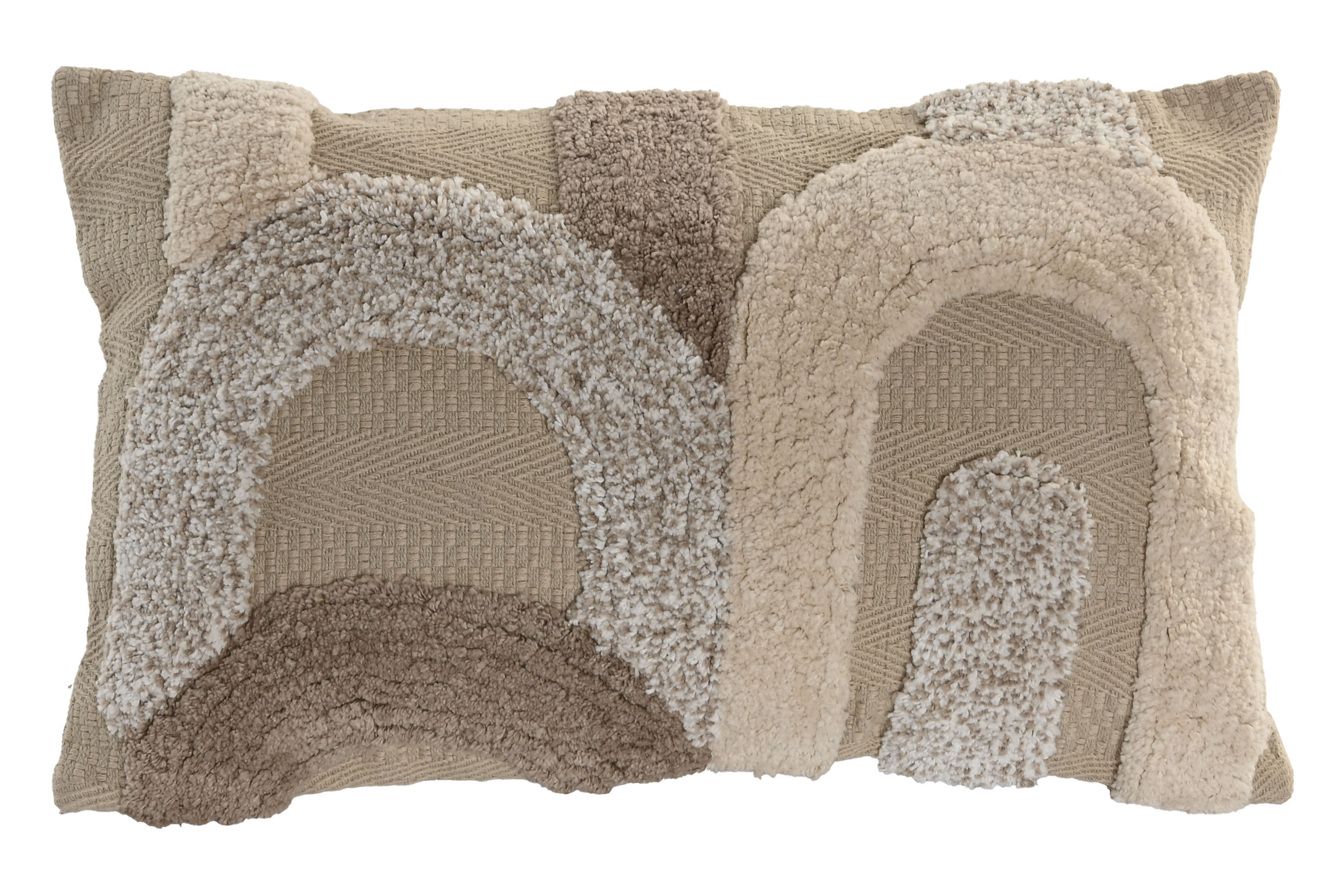 COJIN ALGODON 50X30 380 GRS HECHO A MANO BEIGE