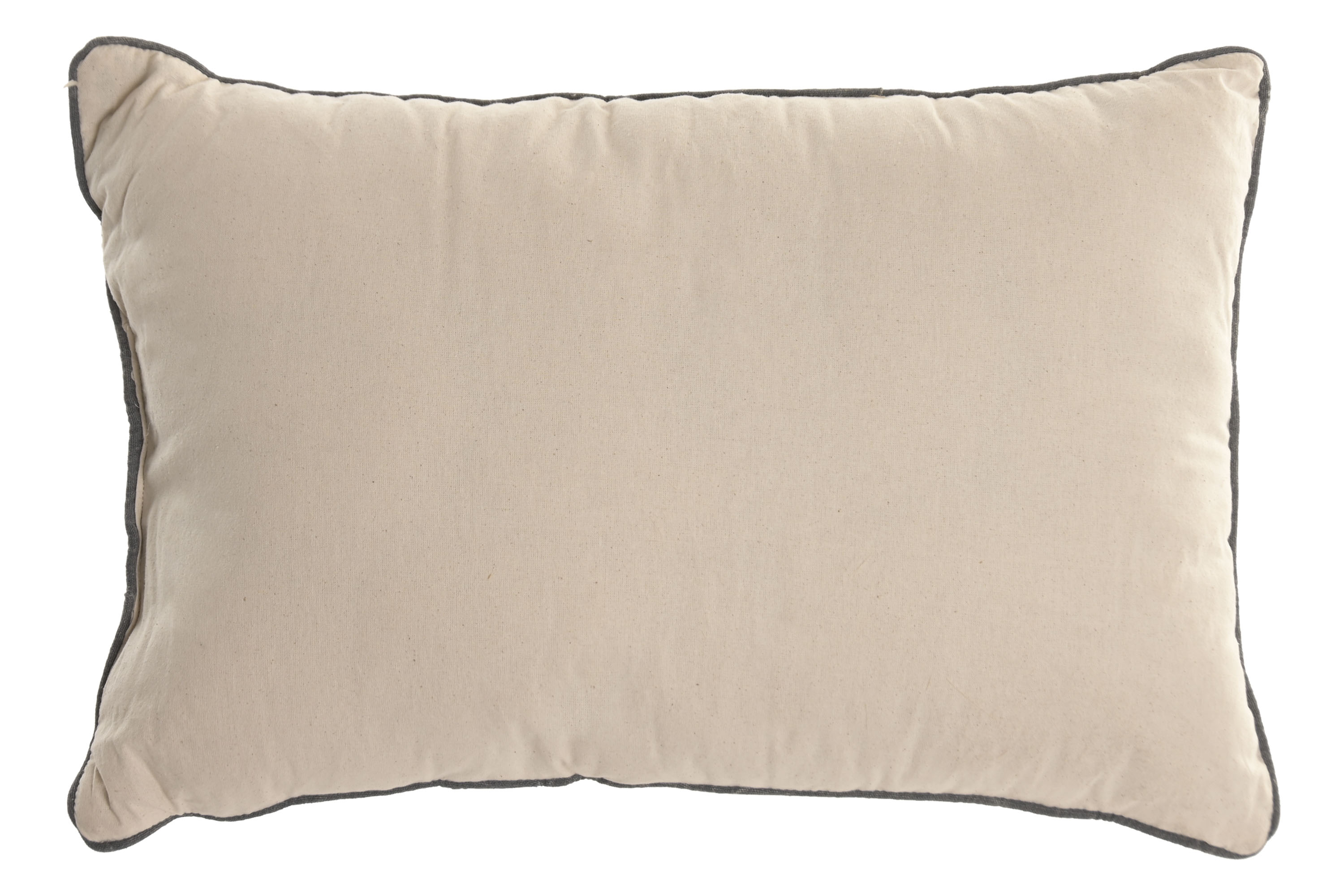 COJIN ALGODON 60X40 575 GR. IKAT BORDADO CRUDO 4