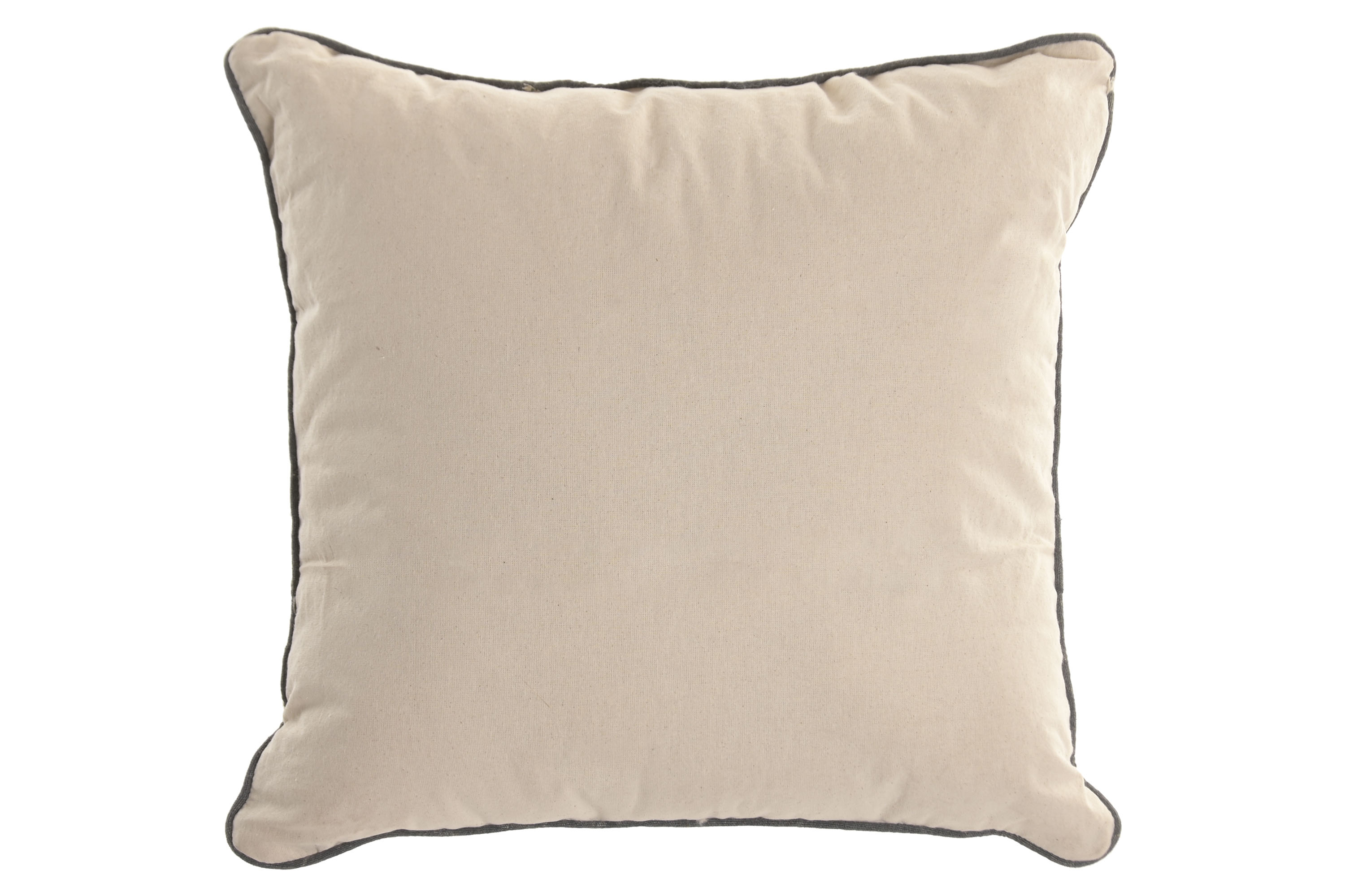 COJIN ALGODON 45X45 550 GR. IKAT BORDADO CRUDO 4