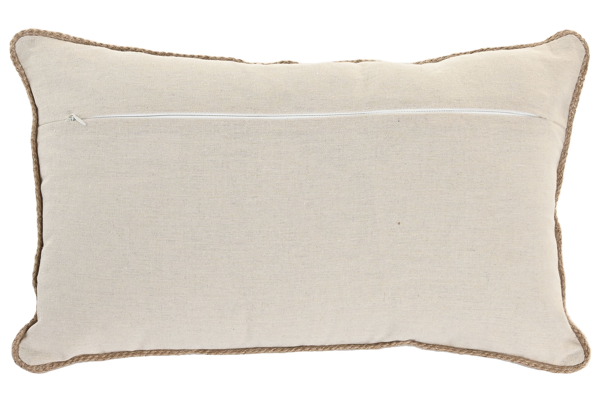 COJIN ALGODON YUTE 30X50 BLANCO 3