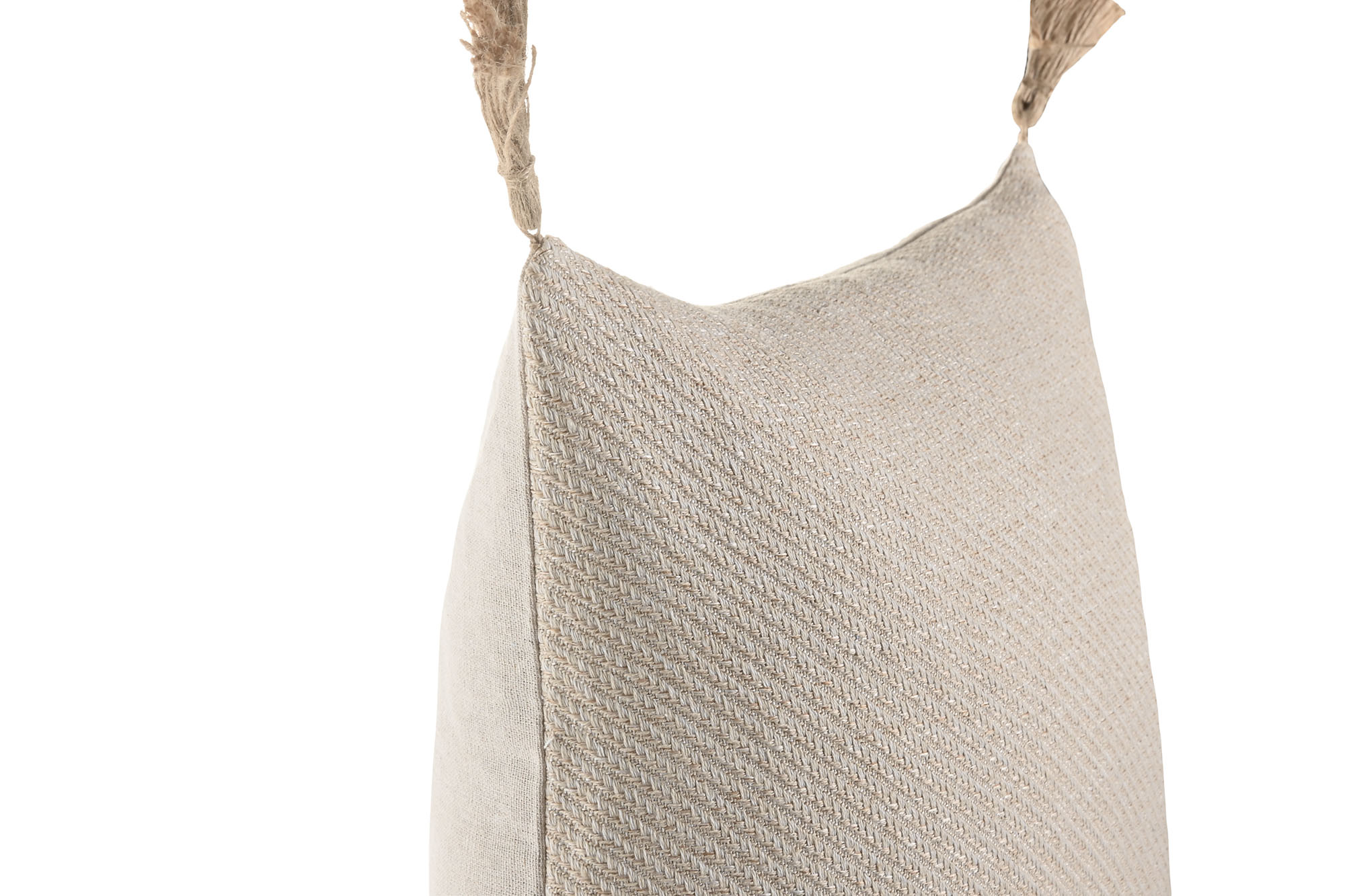 COJIN ALGODON YUTE 45X45 BORLAS NATURAL 2