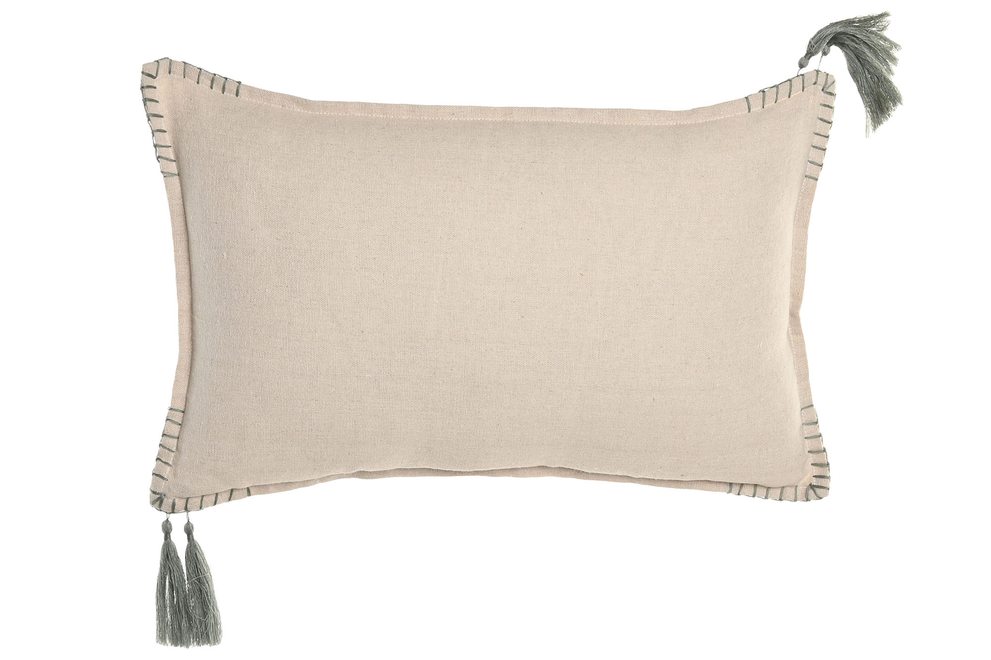 COJIN ALGODON YUTE 30X50 BORLAS BEIGE
