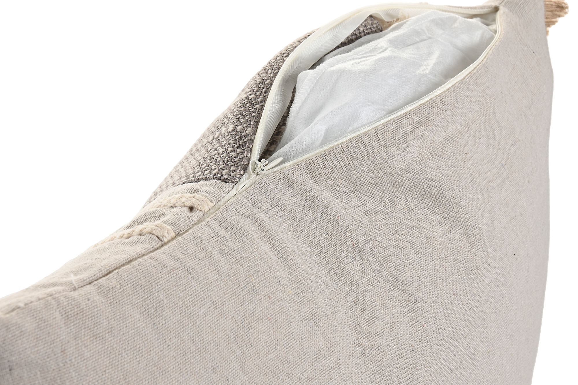 COJIN ALGODON YUTE 45X45 BEIGE 4