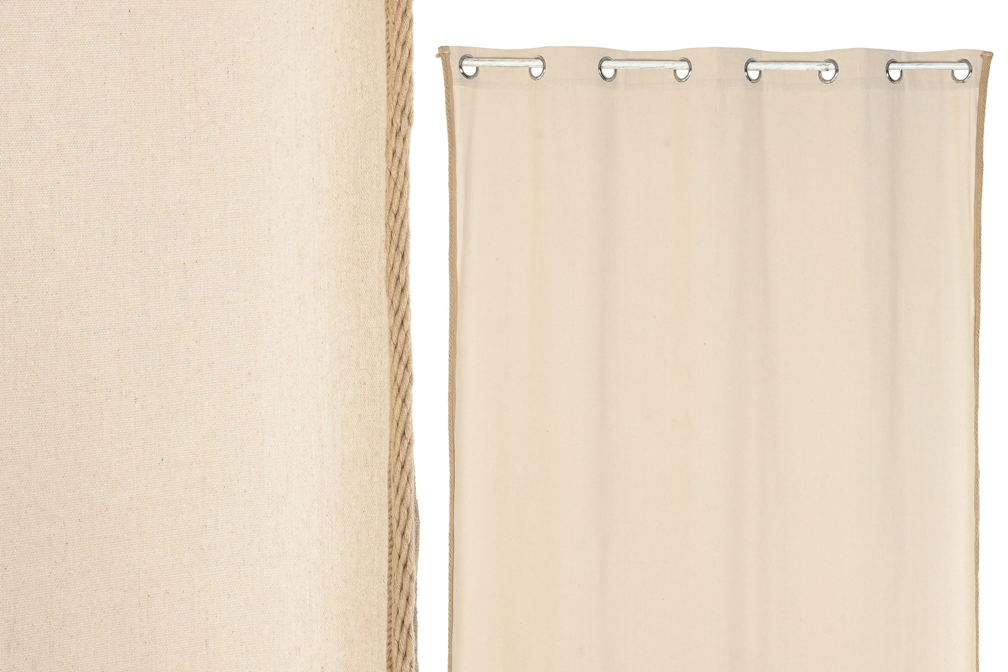 CORTINA ALGODON YUTE 140X260 NATURAL