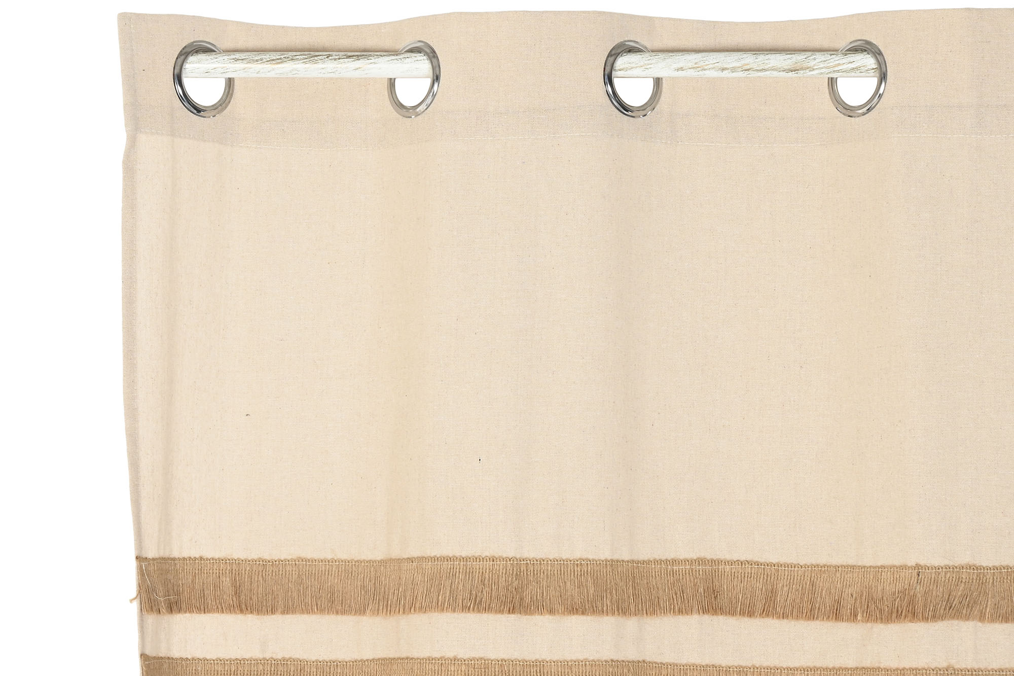 CORTINA ALGODON YUTE 140X260 NATURAL 2