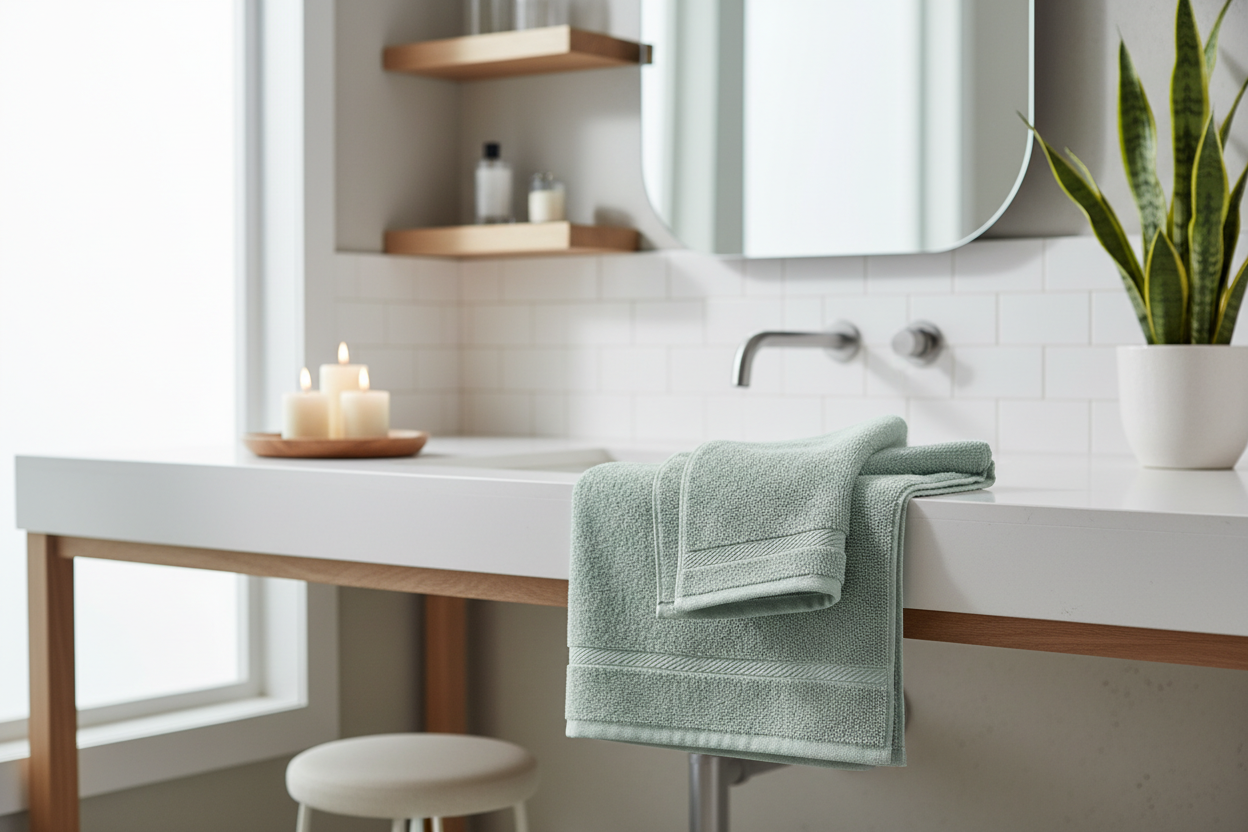 TOALLA ALGODON 70X140X0,5 DUCHA VERDE 2