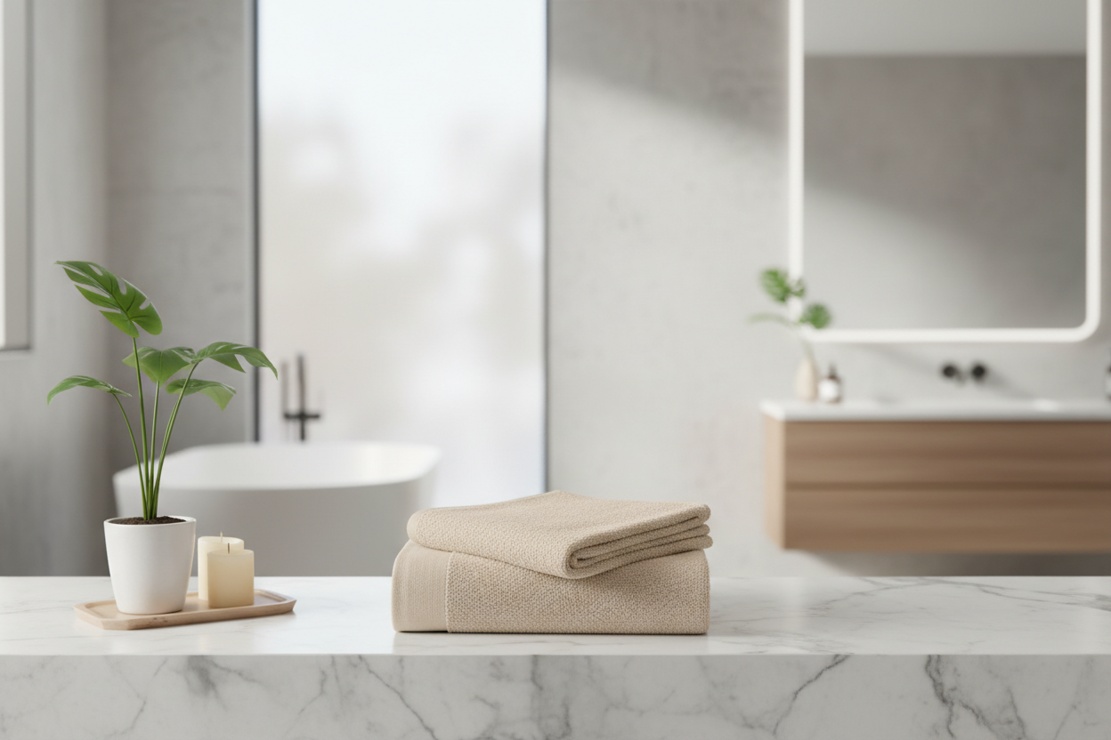 TOALLA ALGODON 30X0,5X50 600GSM TOCADOR BEIGE 3
