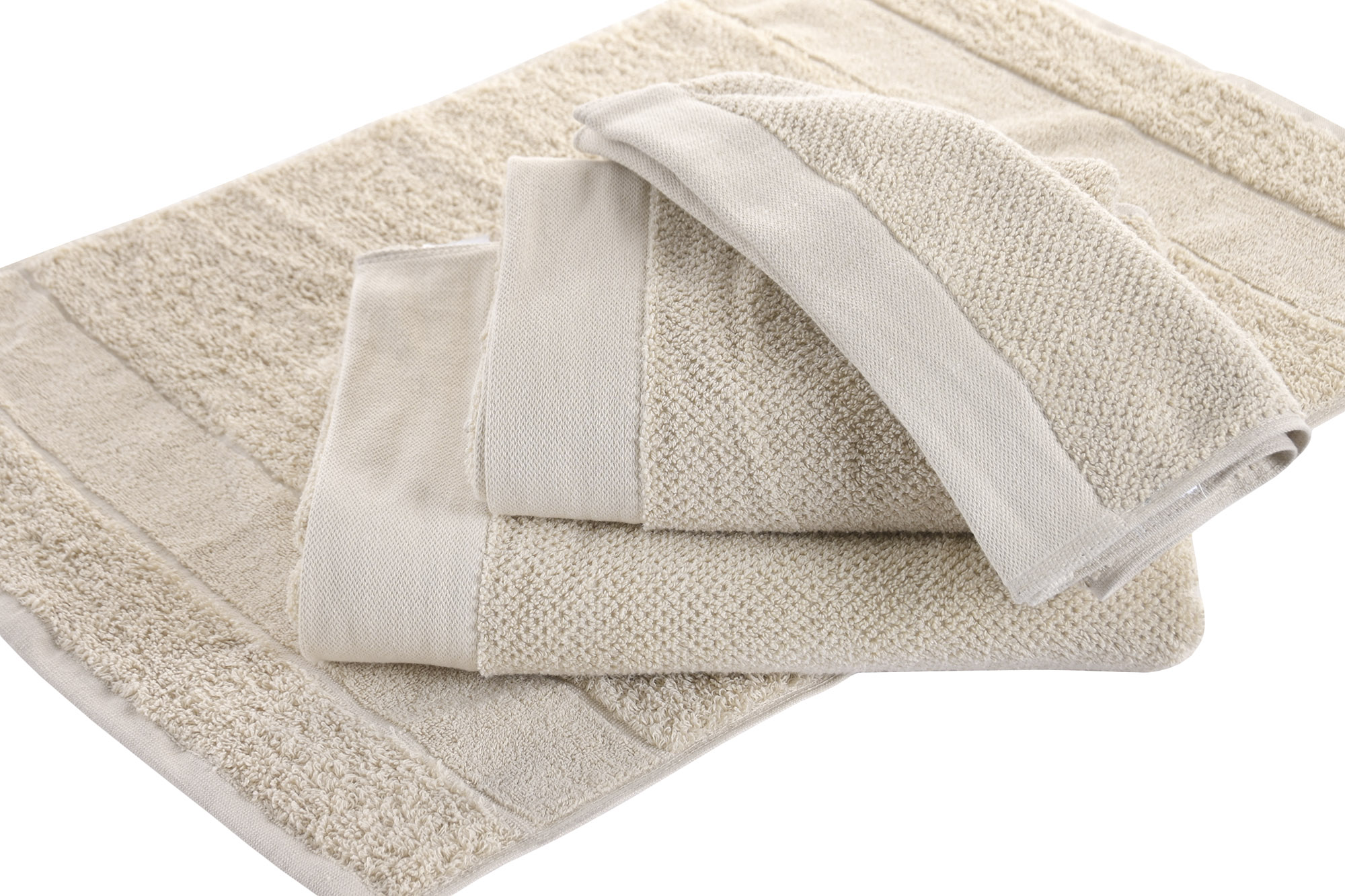 TOALLA ALGODON 30X0,5X50 600GSM TOCADOR BEIGE 2