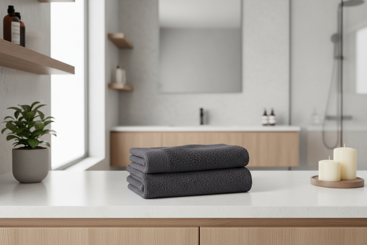 TOALLA ALGODON 70X0,5X140 600GSM DUCHA GRIS 2