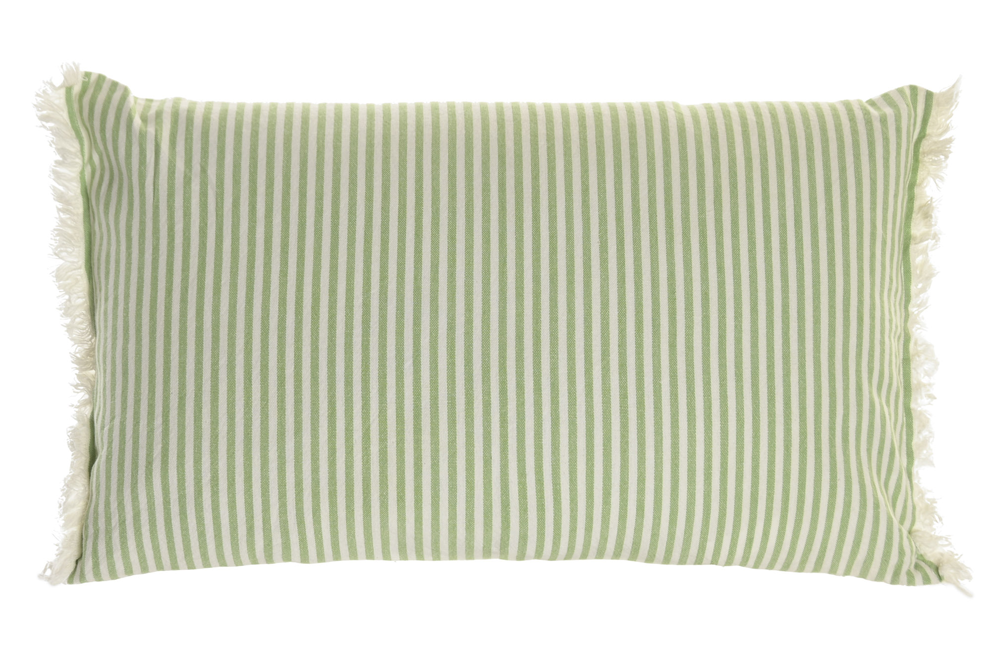 COJIN ALGODON 50X30 500 GR. FLECOS RAYAS VERDE 3