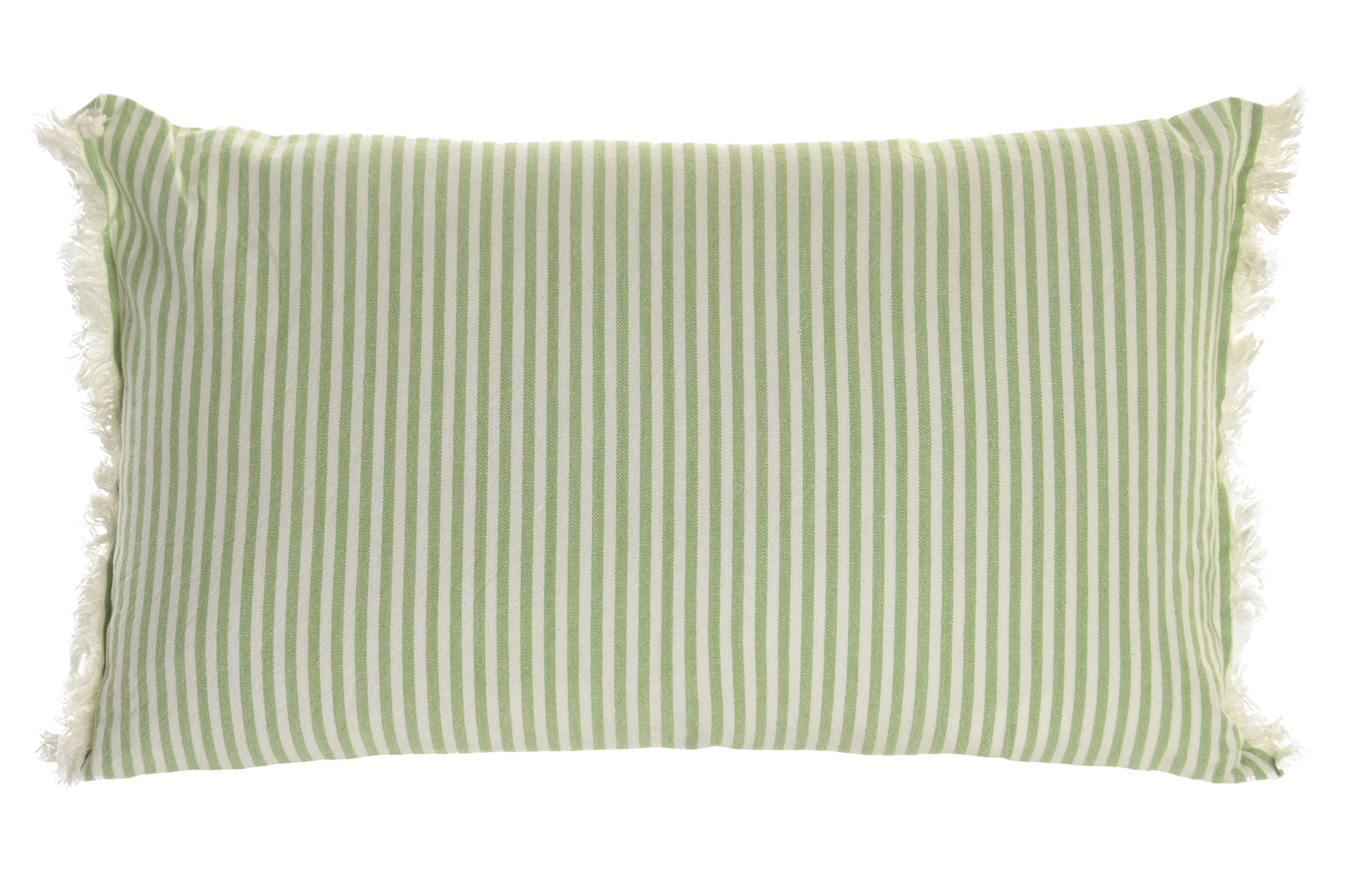 COJIN ALGODON 50X30 500 GR. FLECOS RAYAS VERDE