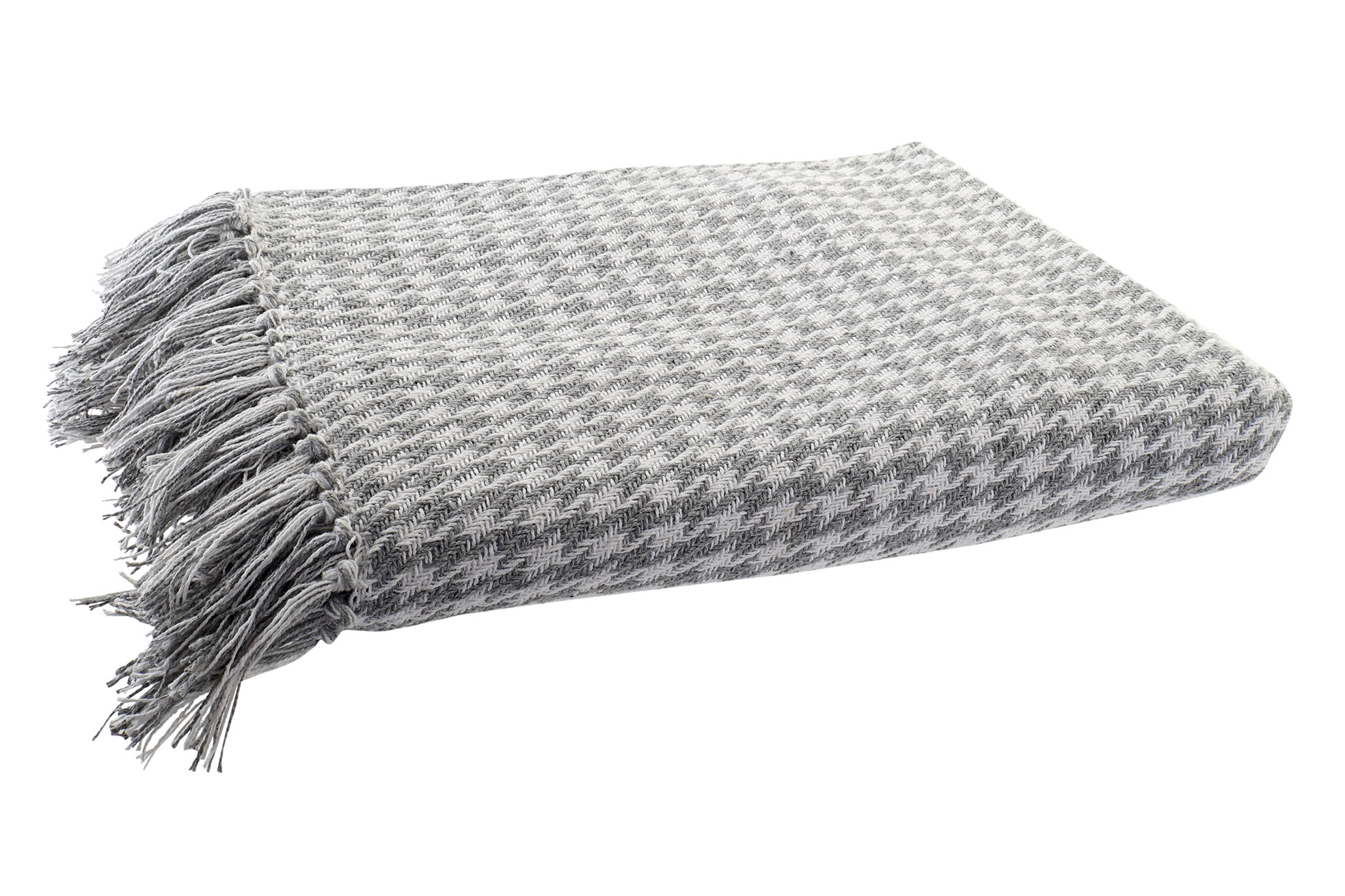 PLAID ALGODON 130X170X0,5 PATA DE GALLO GRIS