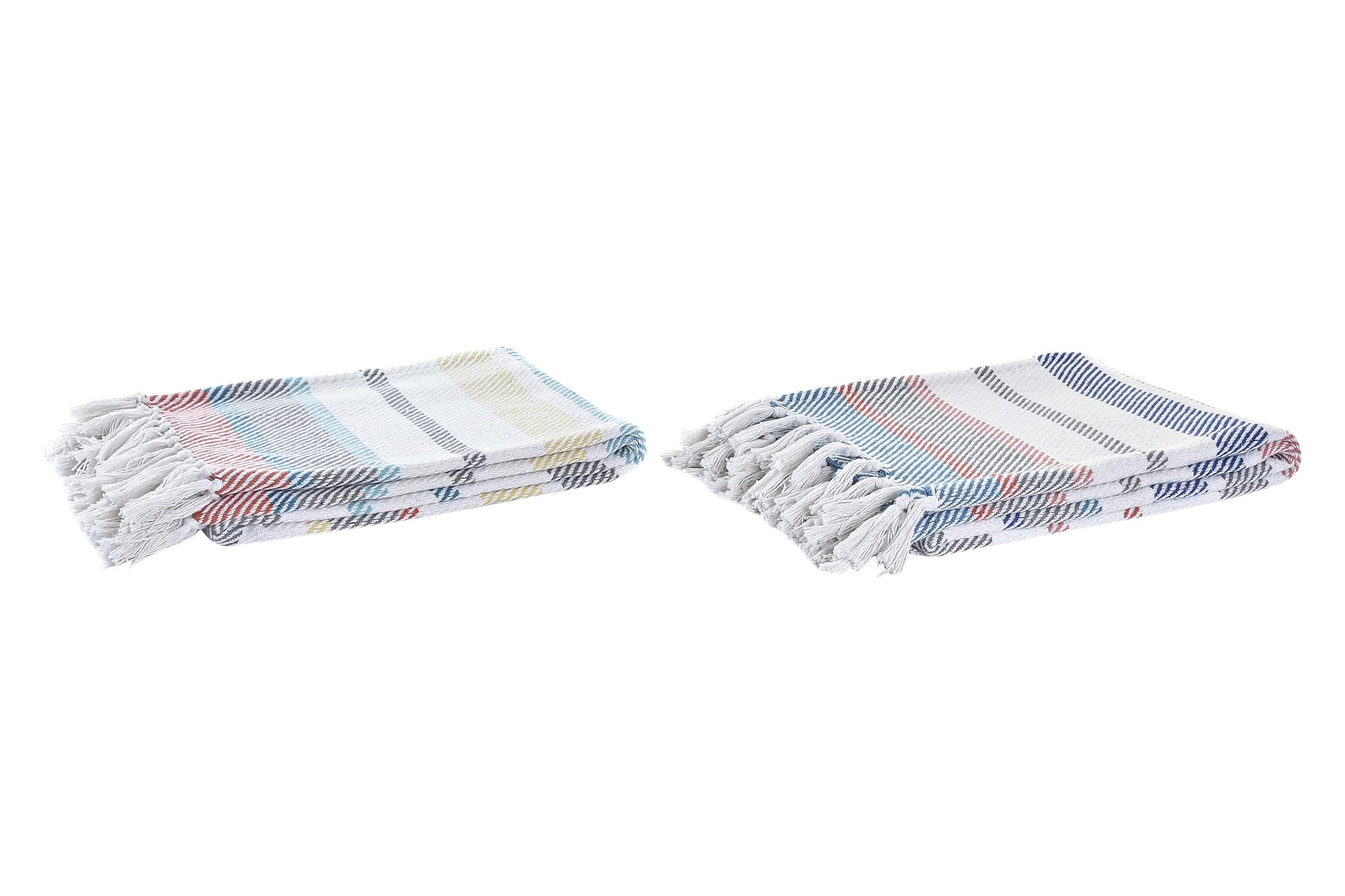 PLAID ALGODON 130X170X1 450 GSM, RAYAS GRIS