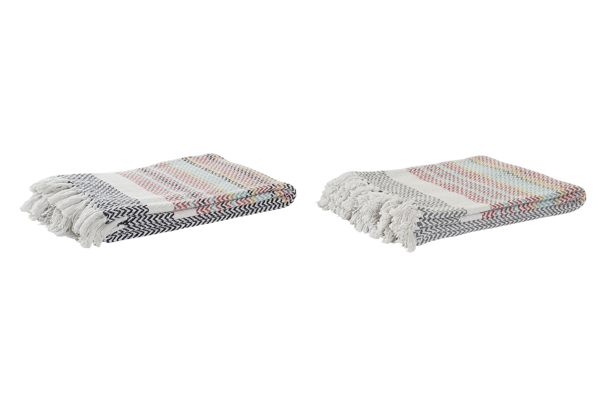 PLAID ALGODON 125X174 450 GSM, RAYAS AZUL