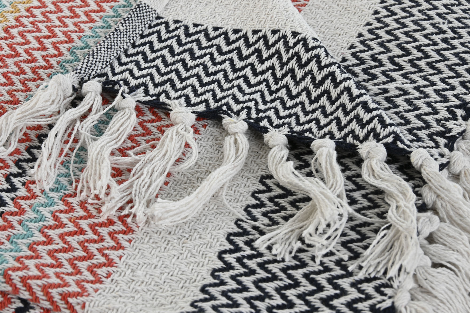 PLAID ALGODON 150X200X1 450 GSM, RAYAS PERLA 2