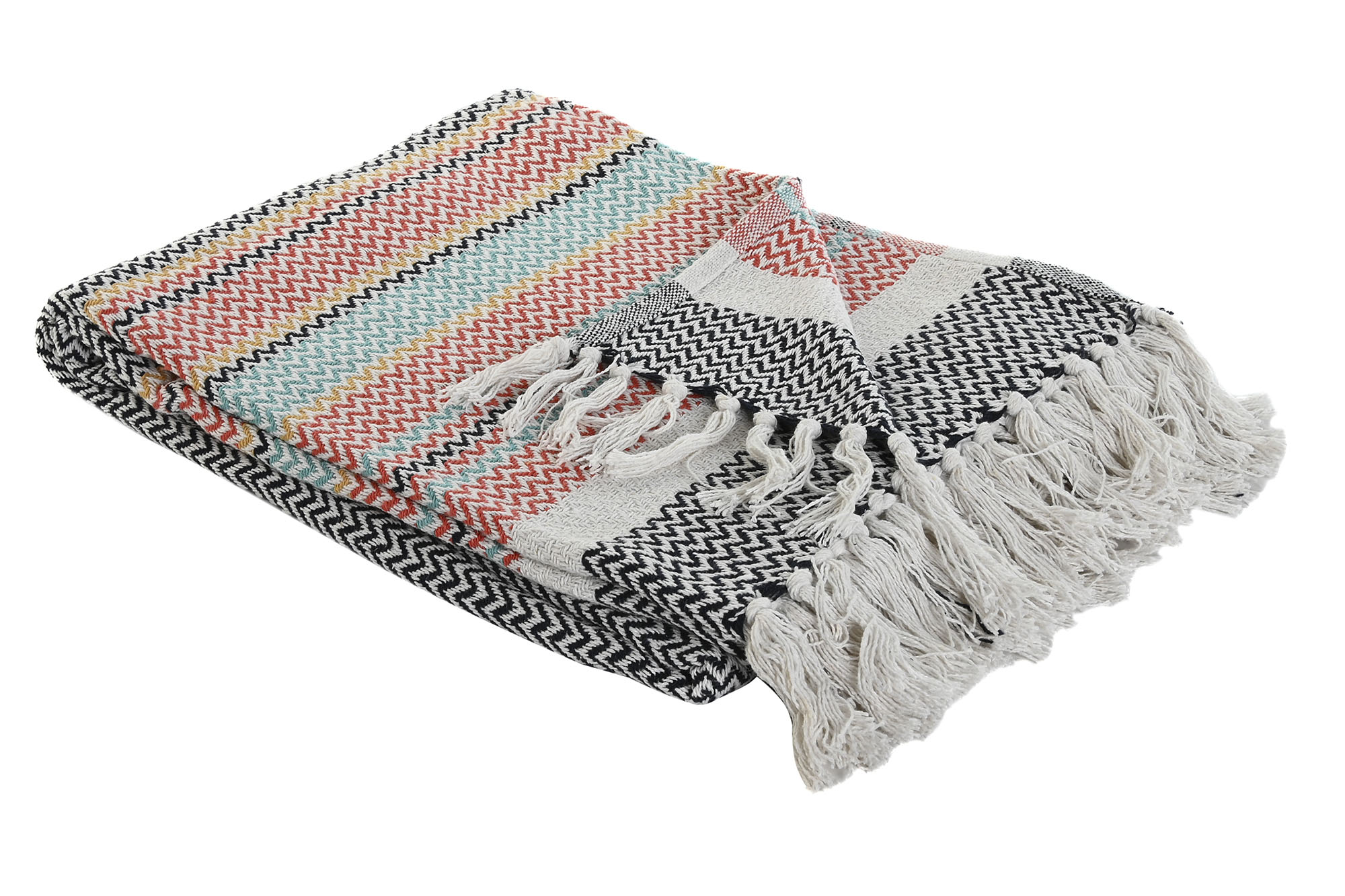 PLAID ALGODON 150X200X1 450 GSM, RAYAS AZUL