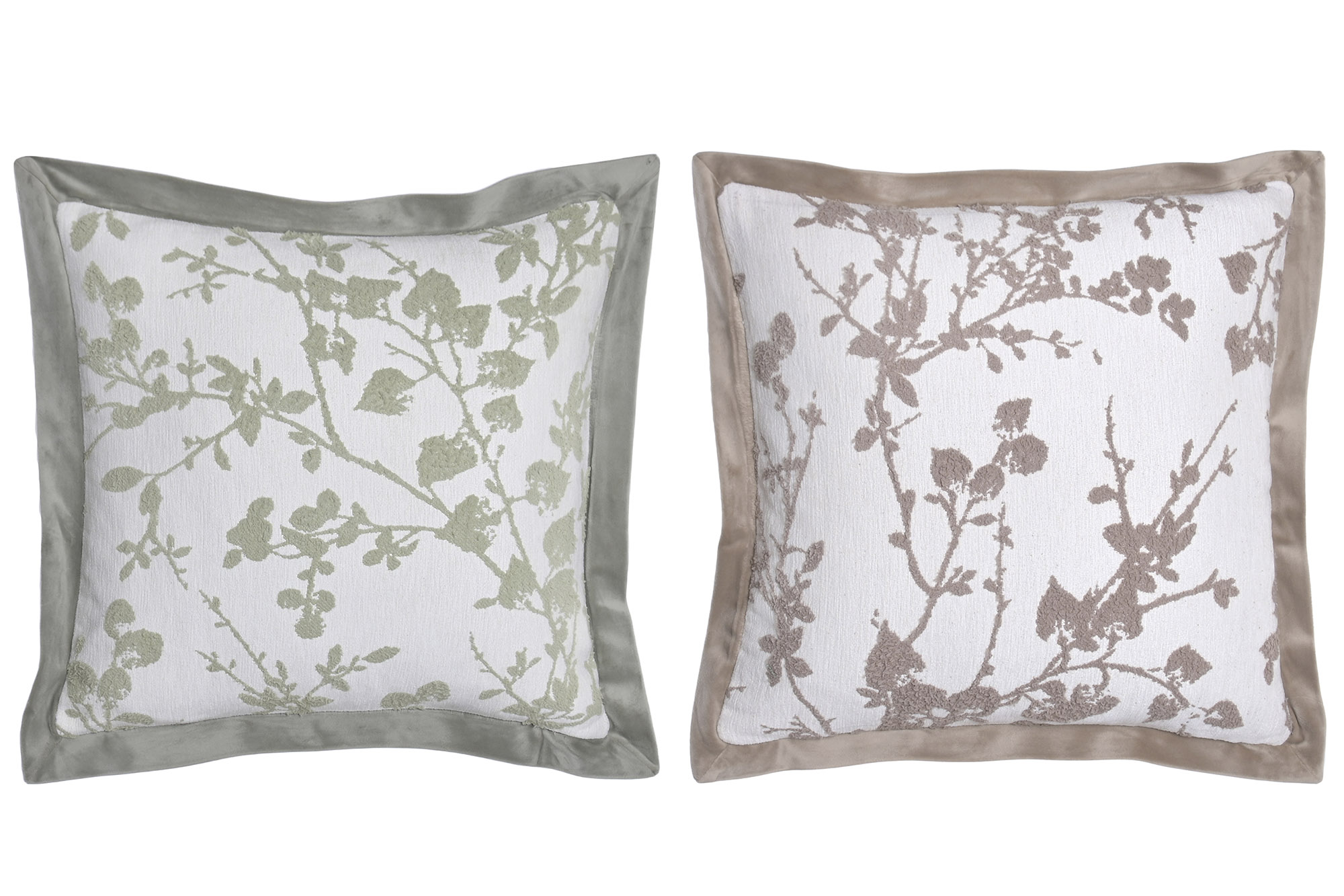 COJIN POLIESTER 45X45X45 400 GR. FLORAL BEIGE