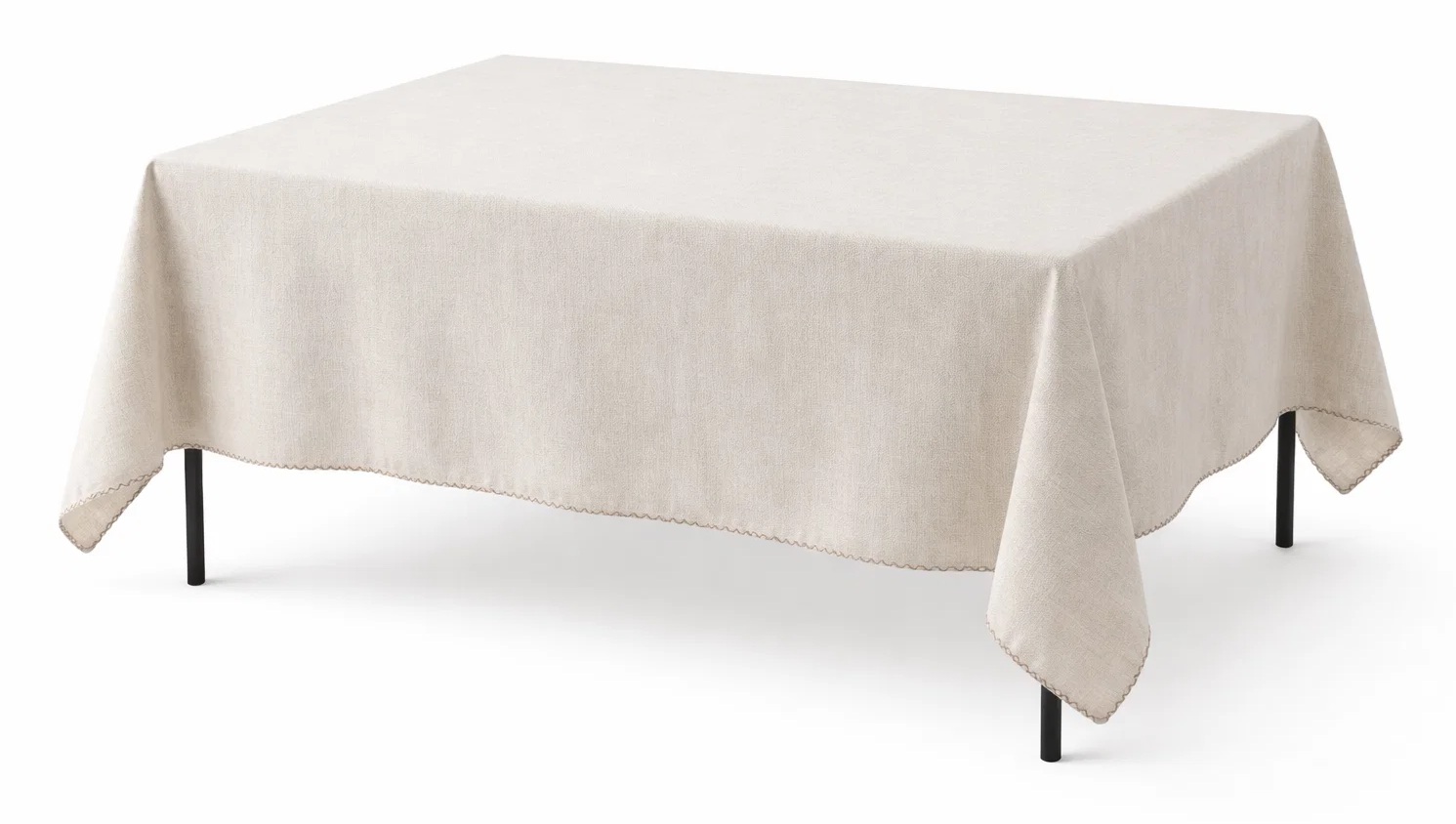 MANTEL ALGODON 150X150 PARA 2-4 COMENSALES BORDADO 3