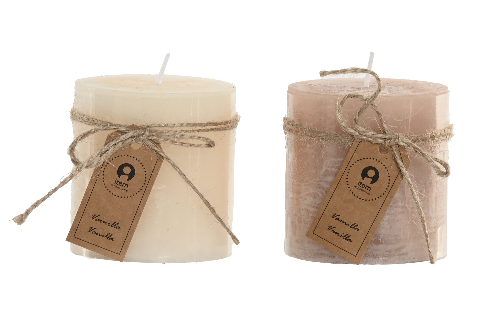 VELA CERA 6,5X6,5X7 215 GR, 32 HORAS BEIGE