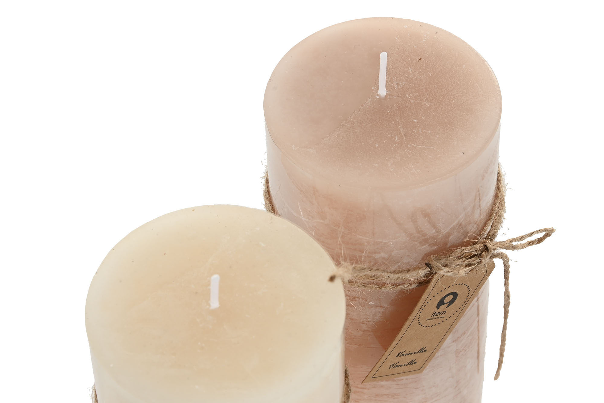 VELA CERA 6,5X6,5X15 455 80 HORAS BEIGE 3