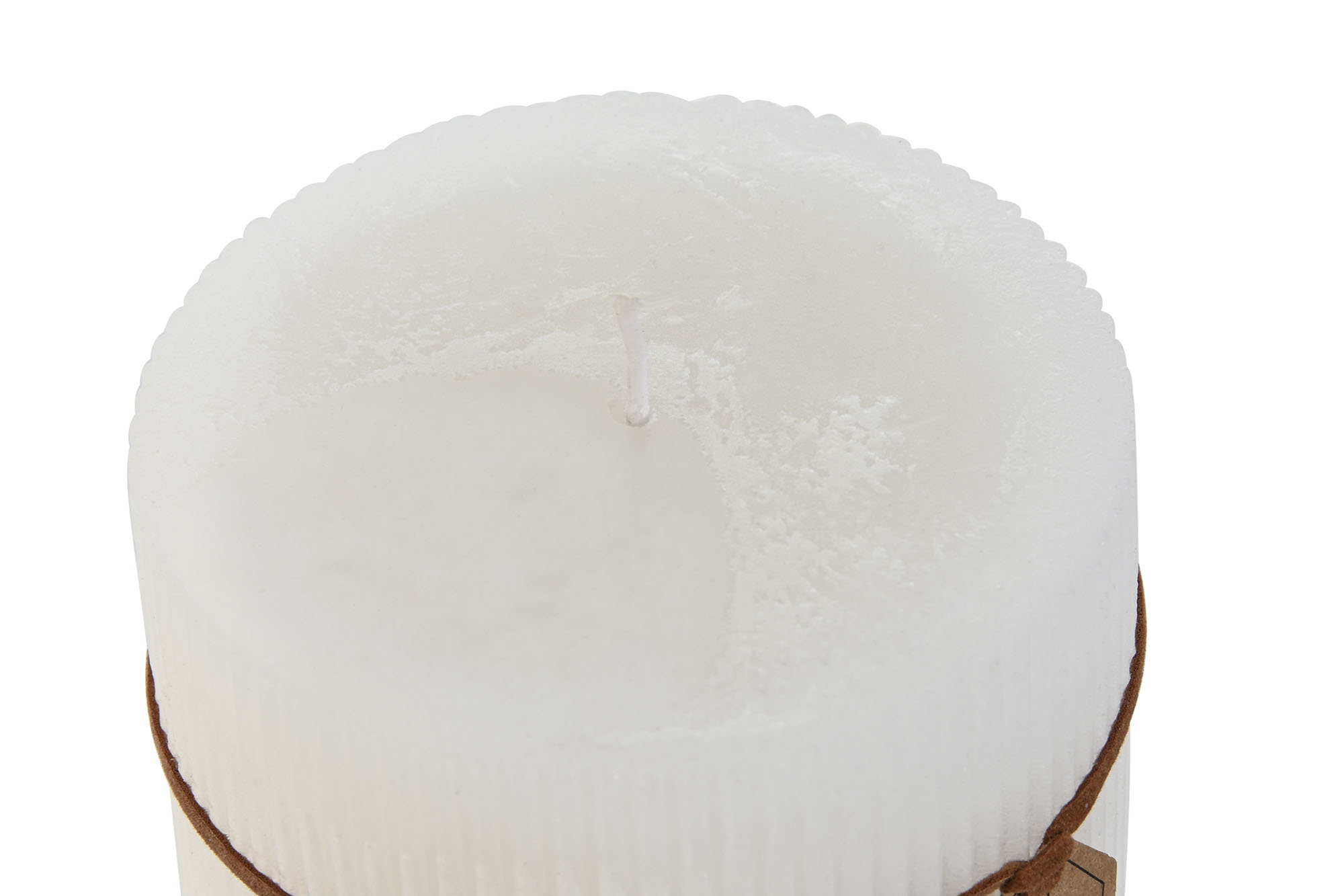 VELA CERA 10X10X10 650 GR, 85 HORAS RAYADO BLANCO 3