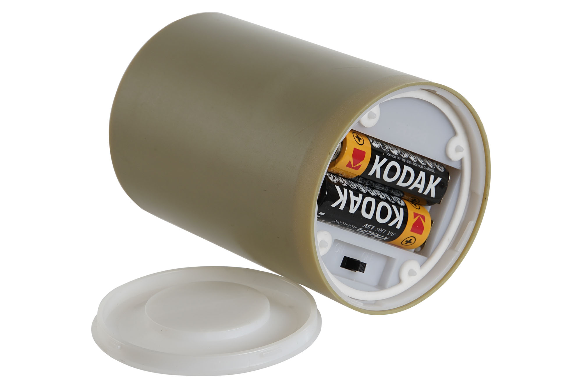 VELA LED PVC 7X7X12CM VERDE 5