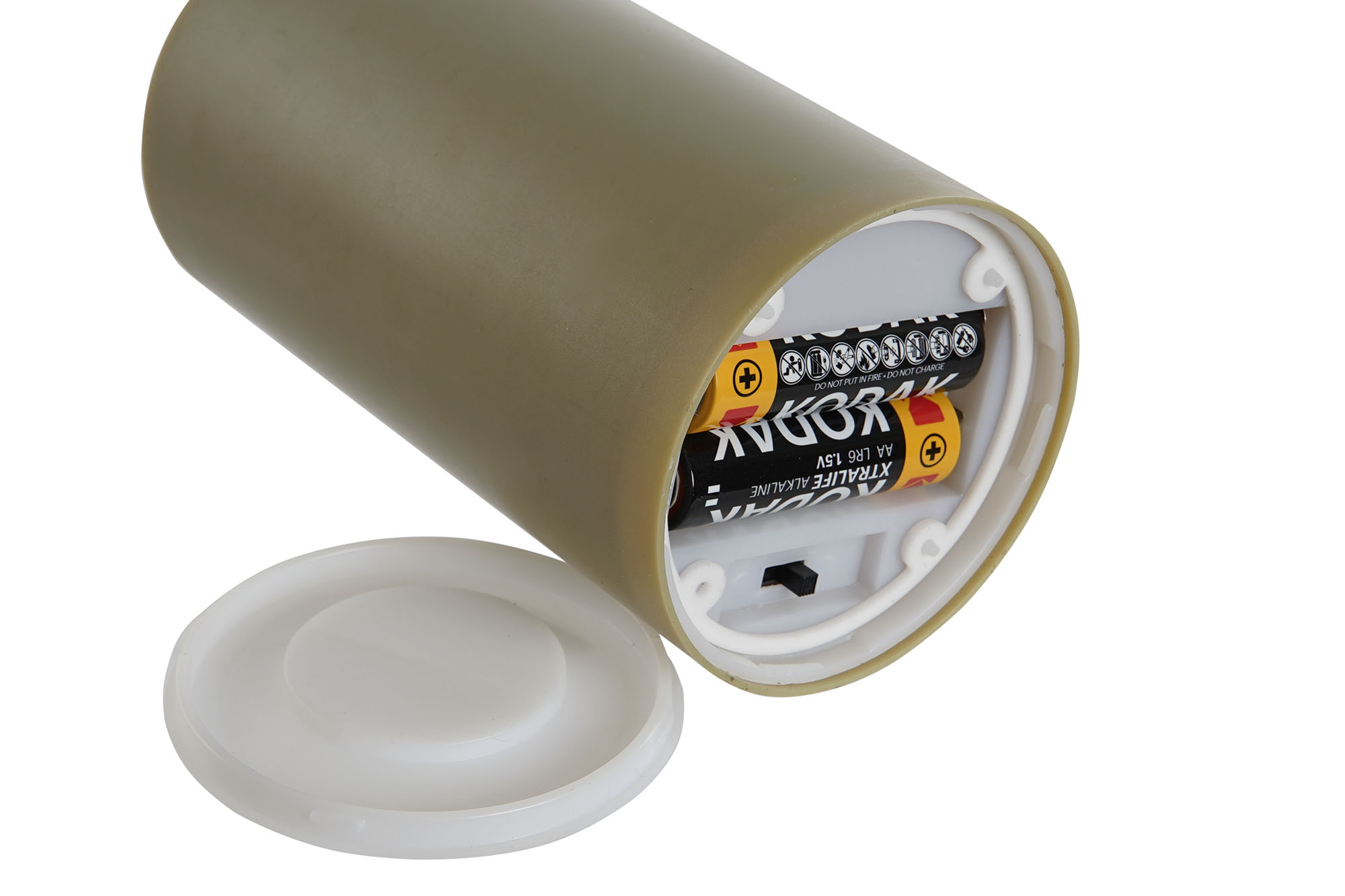 VELA LED PVC 7X7X14CM BLANCO 5