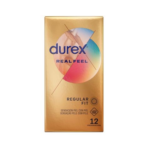 Durex preservativos real feel 12 unidades