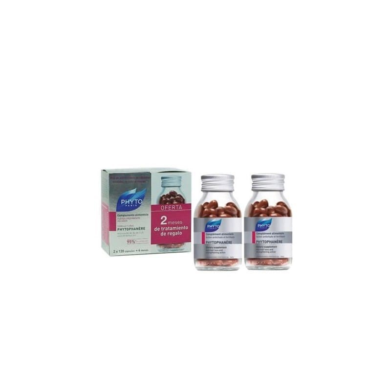Phytophanère - complemento alimentario, fuerza, crecimiento y volumen 120 cápsulas