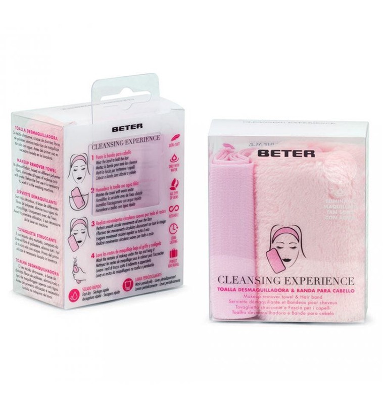 Cleansing experience: toalla mágica desmaquilladora y banda de cabello