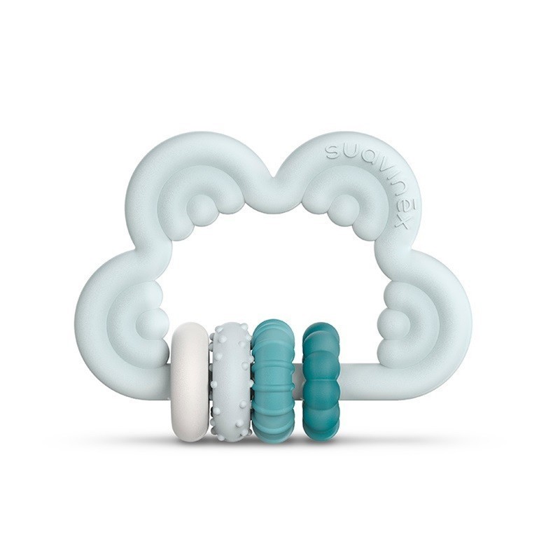 Suavinex mordedor silicona didactico azul +6 meses 1 un etapa 3