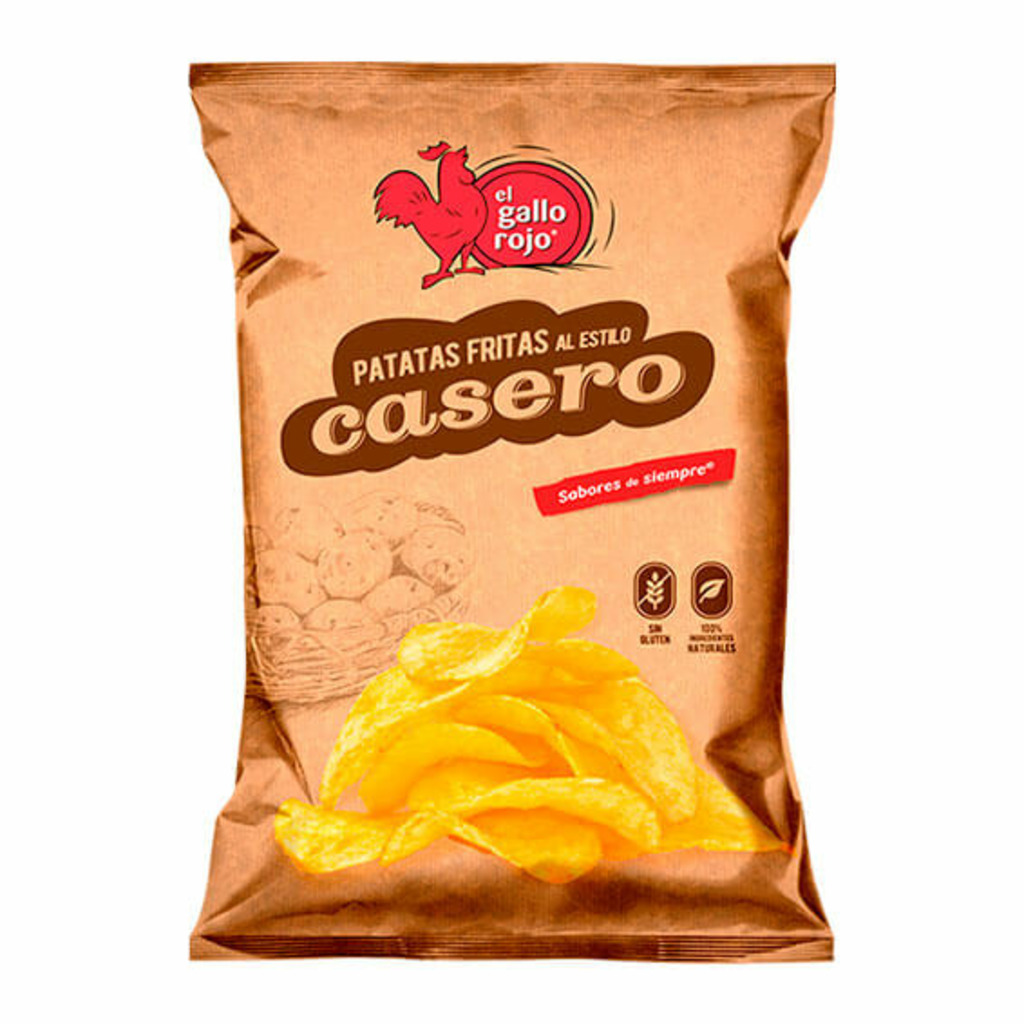 PATATAS CASERA GALLO ROJO 40GR 14UD