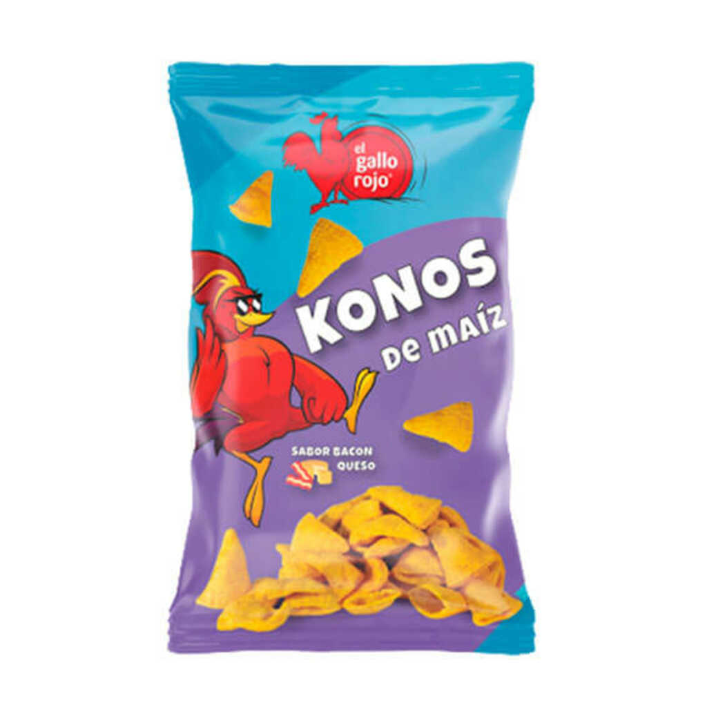 KONOS DE MAIZ GALLO ROJO 40GR 14UD