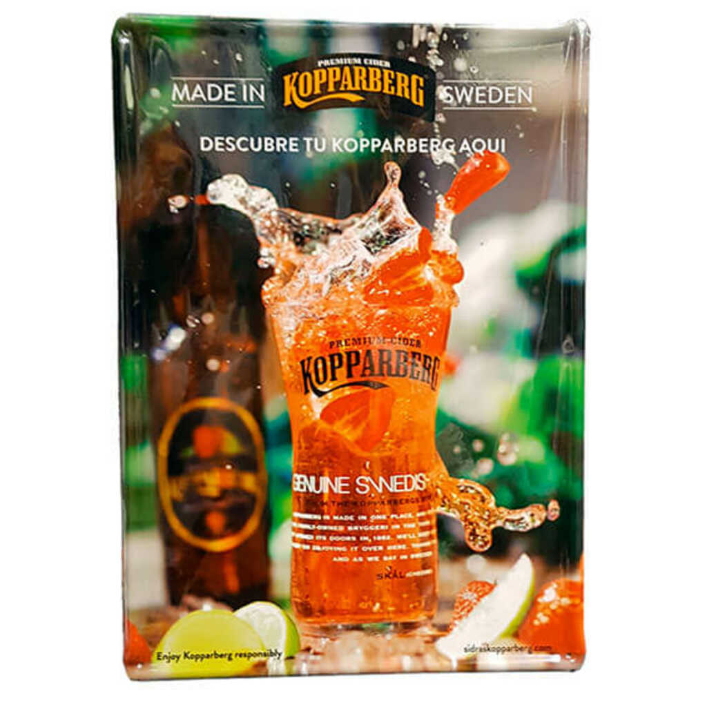 CARTEL CHAPA KOPPARBERG