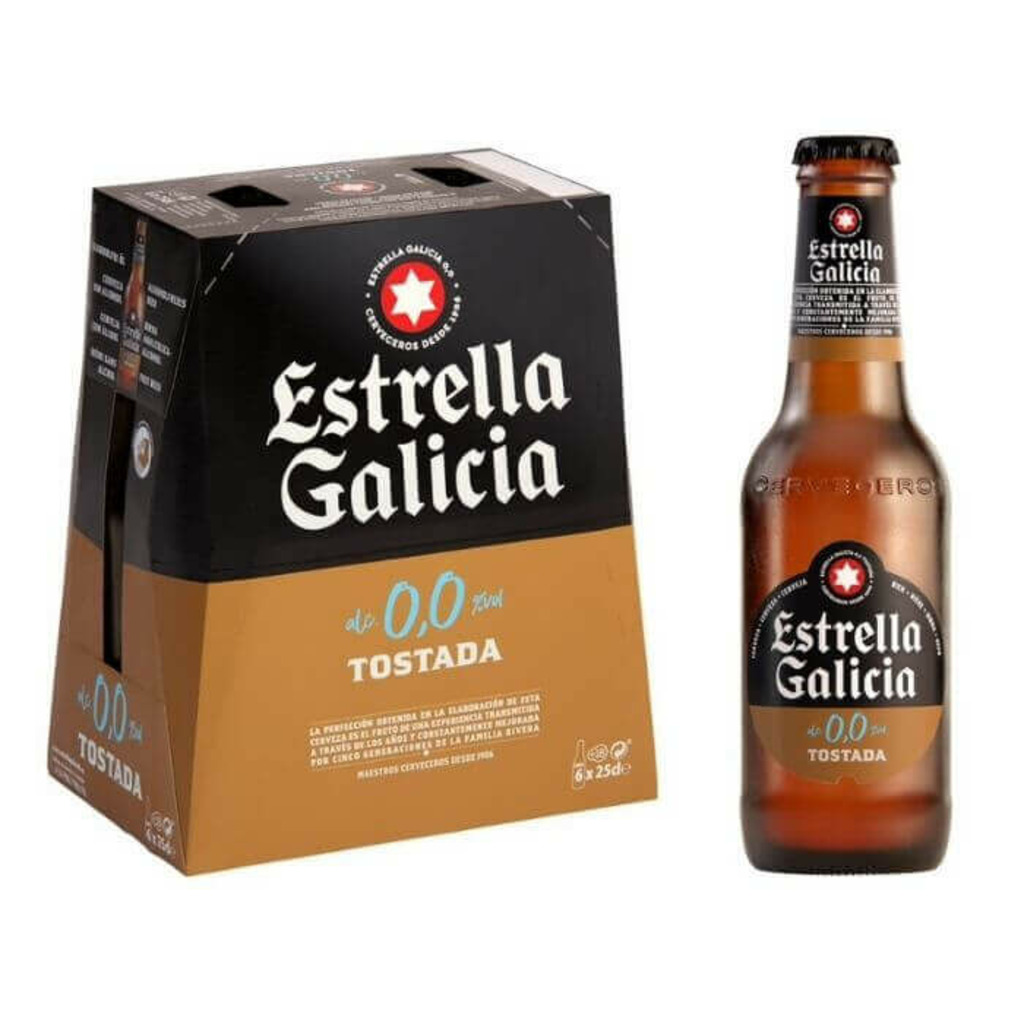 ESTRELLA GALICIA 0.0 TOSTADA 25CL 24UD