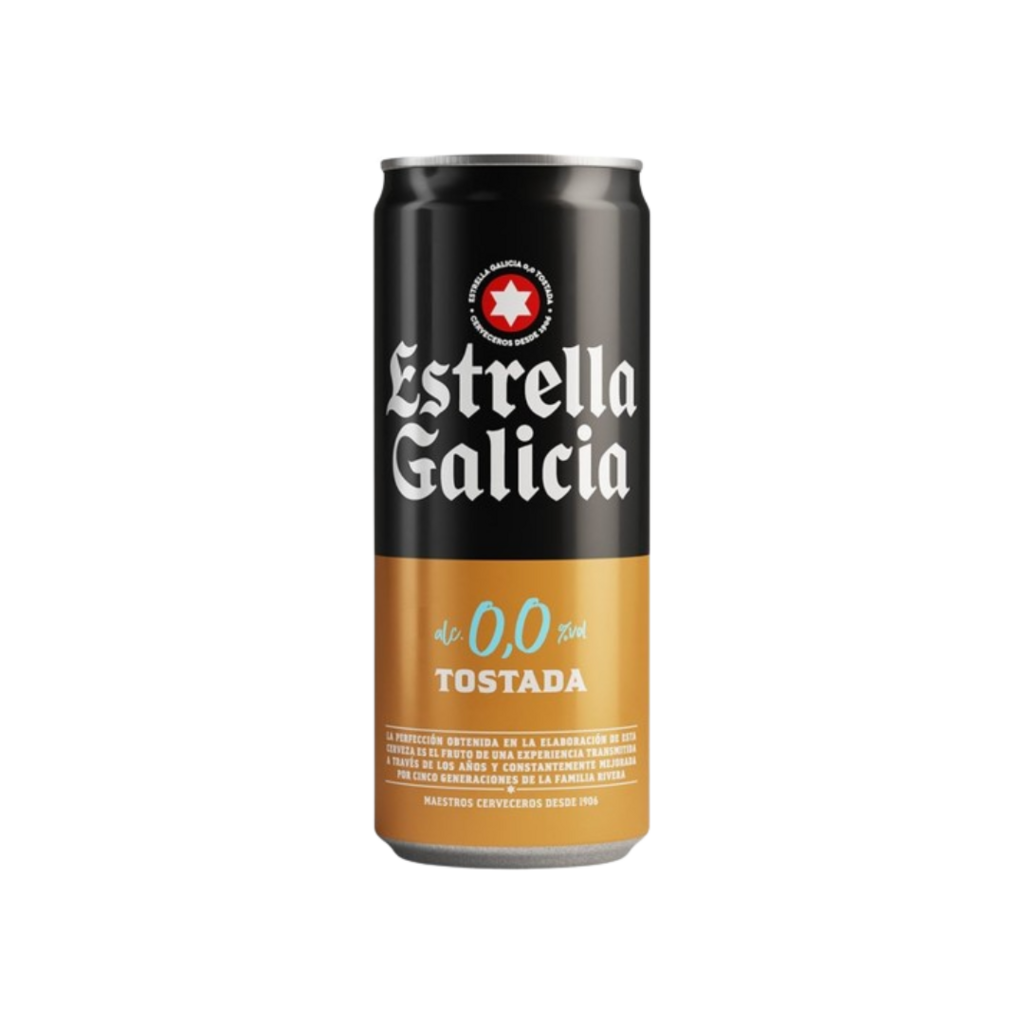 ESTRELLA GALICIA 0.0 TOSTADA LATA 33CL