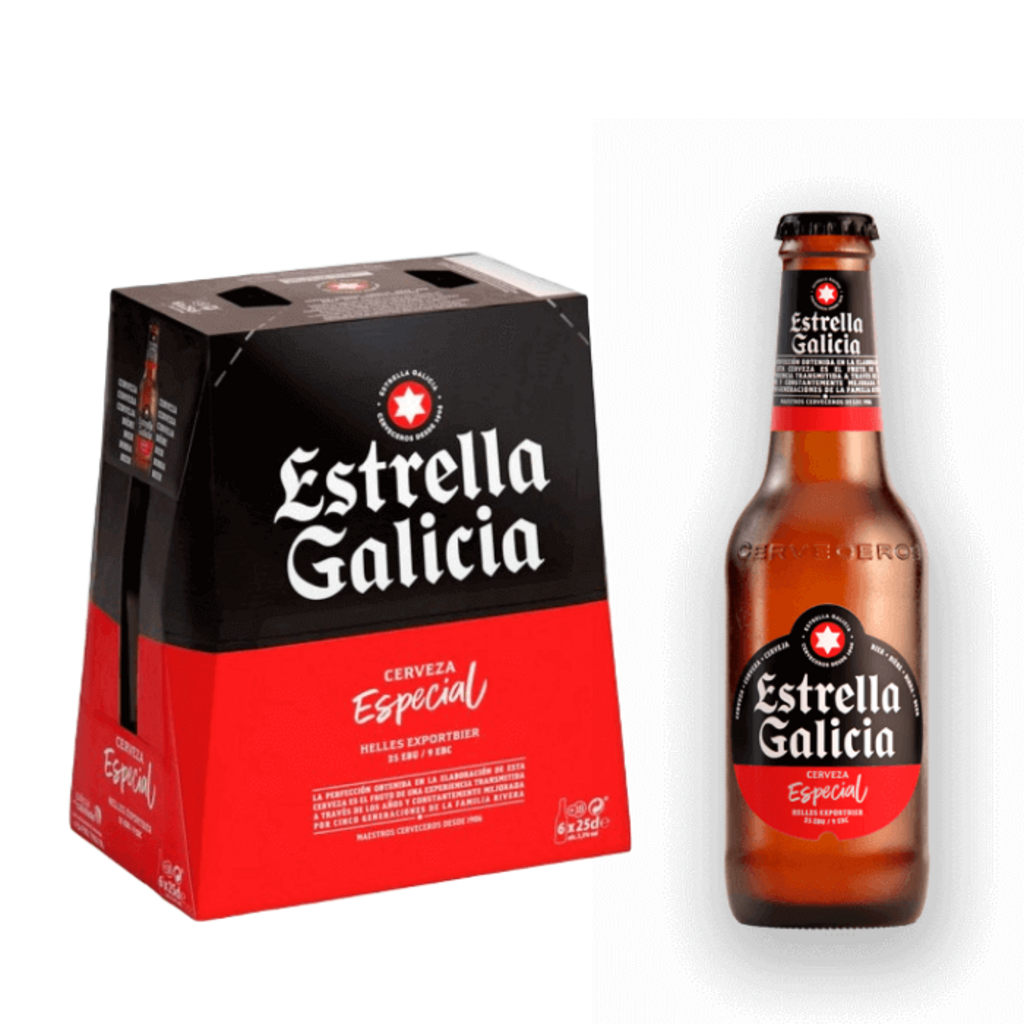 ESTRELLA GALICIA 25CL PACK 4X6 24UD