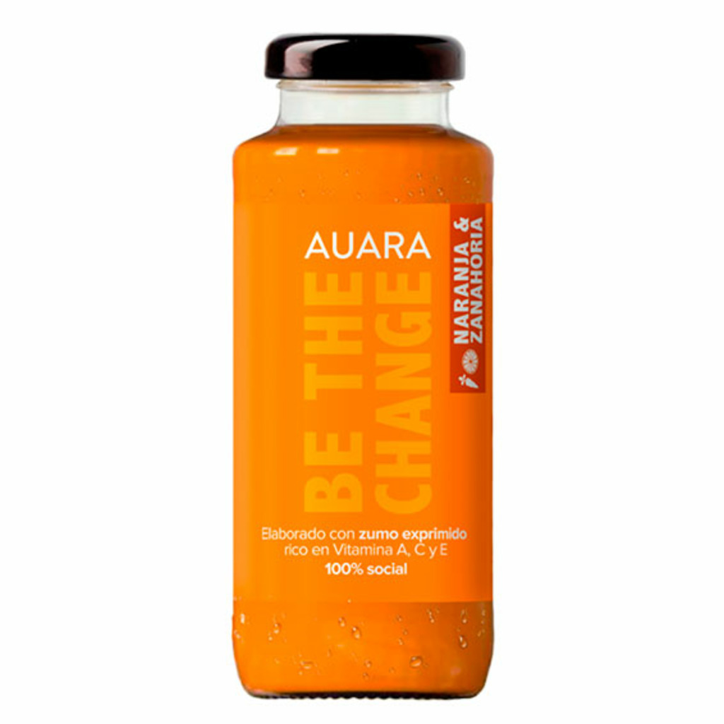 ZUMO NECTAR NARANJA-ZANAHORIA AUARA 20CL