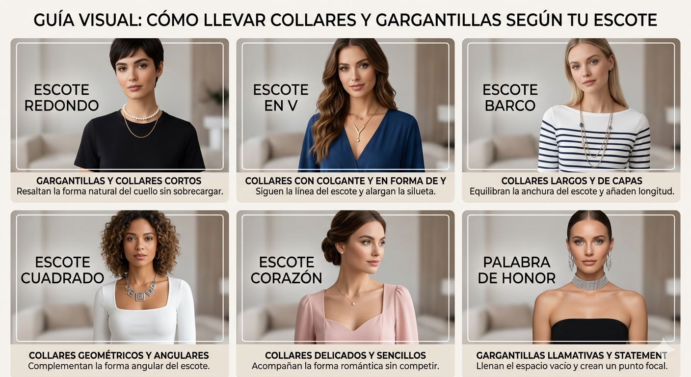 Cómo combinar tus joyas de Plata según el escote: La guía definitiva